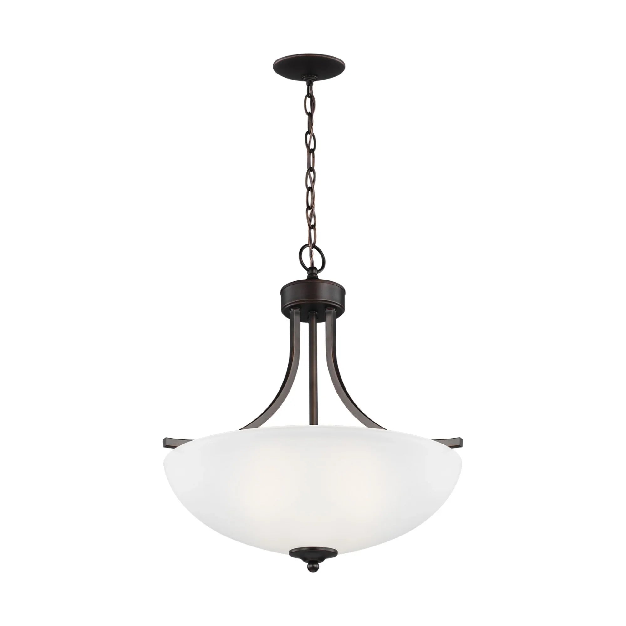 Geary 19" Medium 3-Light Pendant, Bronze Finish - Bees Lighting