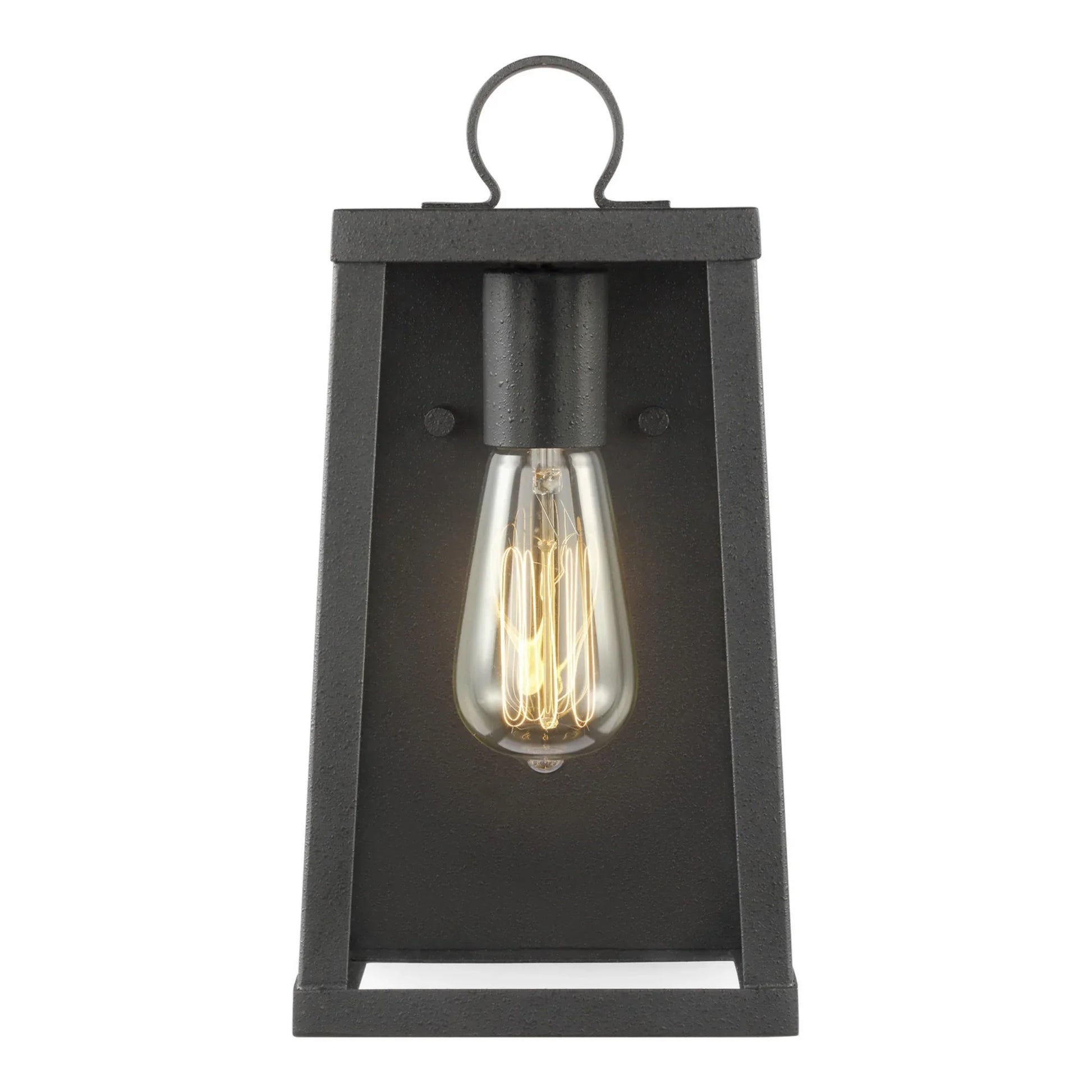 Marinus 12" Small Wall Lantern, Black Finish - Bees Lighting