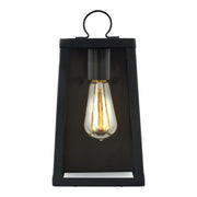 Marinus 12" Small Wall Lantern, Black Finish - Bees Lighting