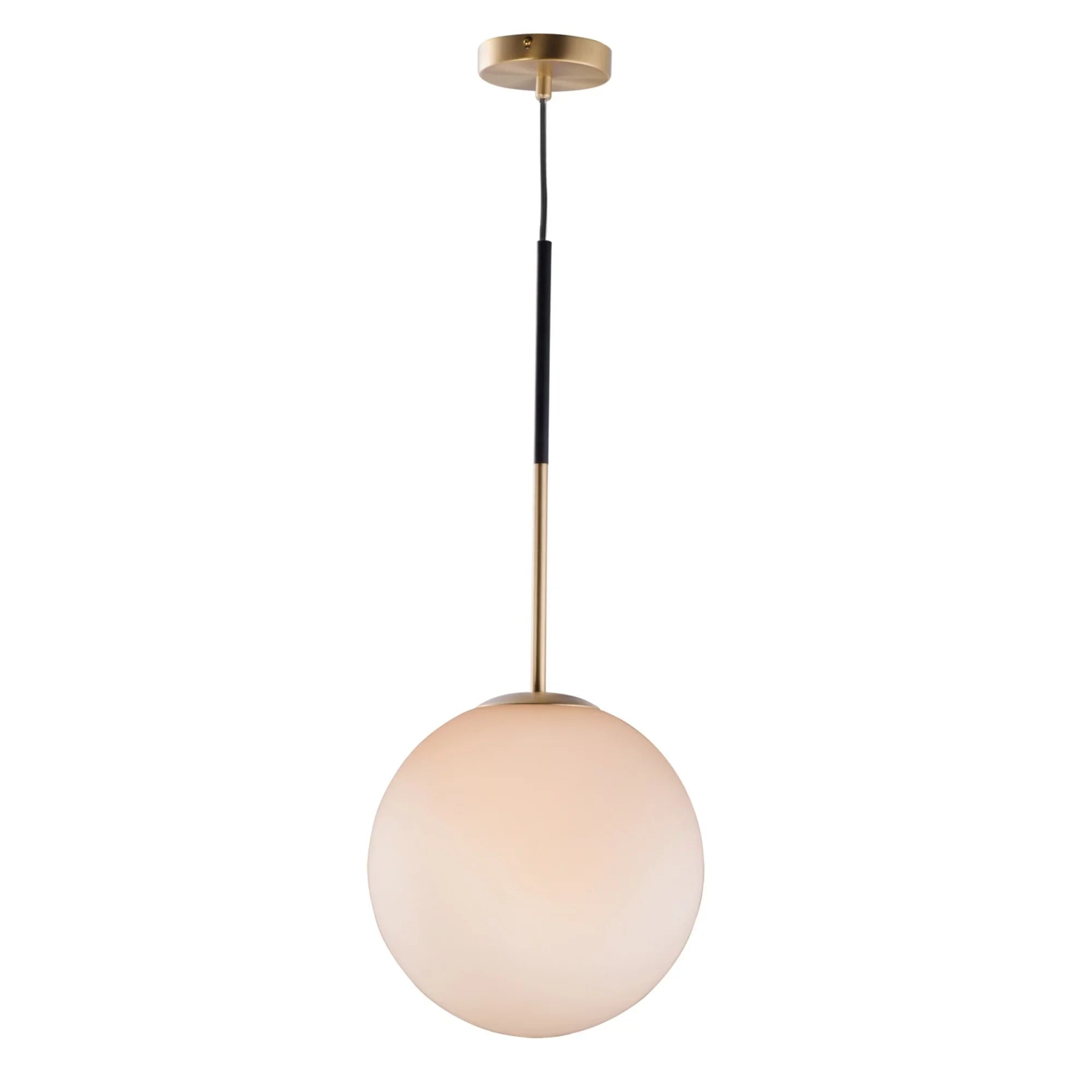 Vesper 22" Pendant, Satin Brass & Black Finish - Bees Lighting
