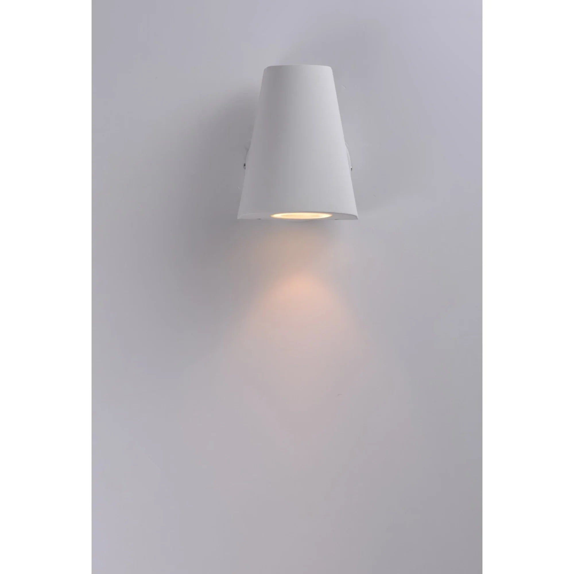 Mini 6" LED Outdoor Wall Sconce, White Finish - Bees Lighting