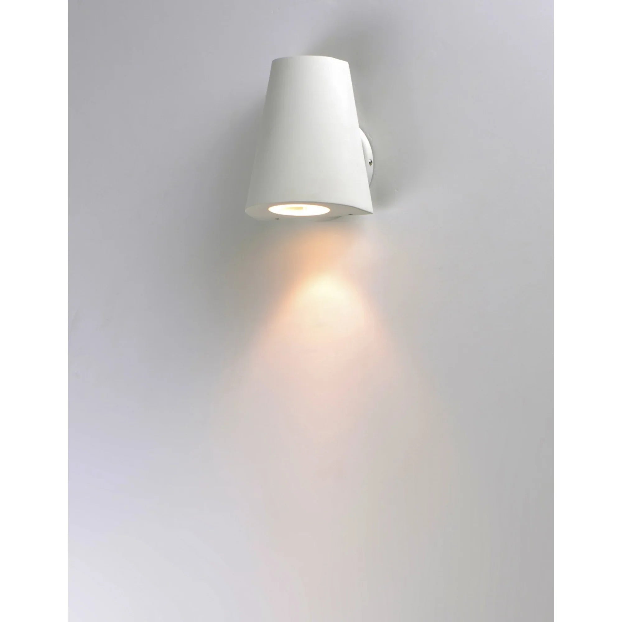 Mini 6" LED Outdoor Wall Sconce, White Finish - Bees Lighting
