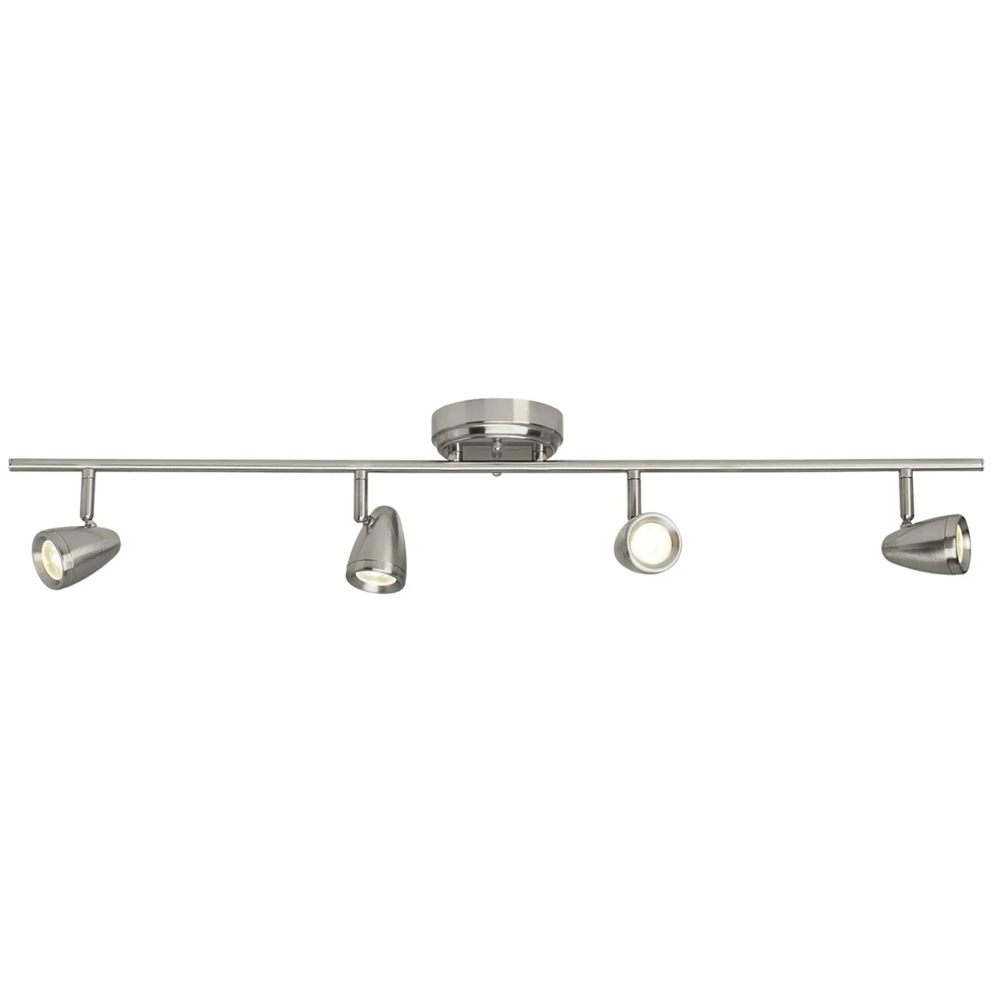 Talida 37" LED Fixed Rail Track Light, Brushed Nickel Finish - Bees Lighting