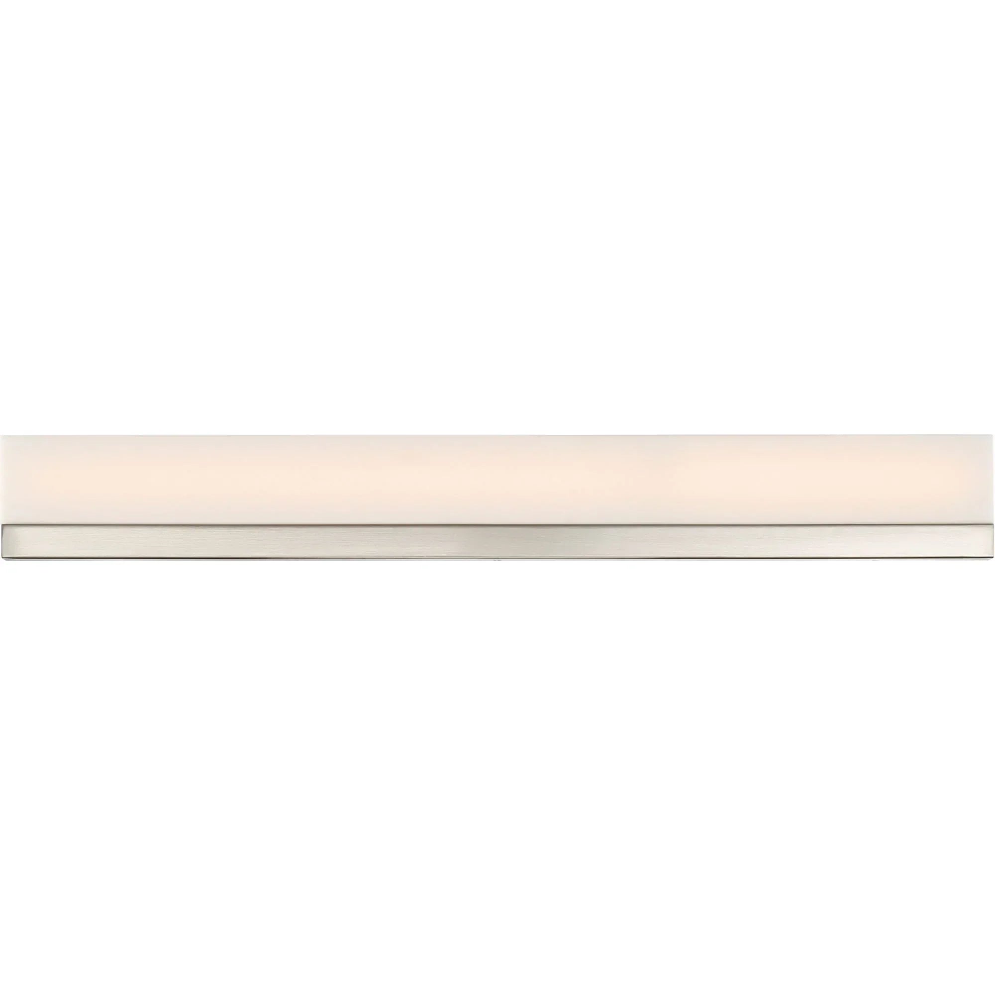 Jackson LED Vanity Light Nickel Finish, White Acrylic - Bees Lighting