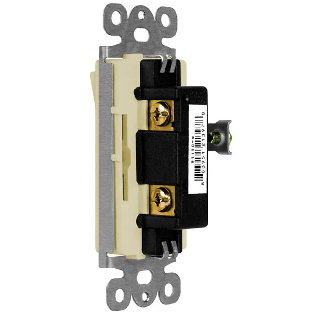 Deco 15 amp Single-Pole Switch, Ivory - Bees Lighting