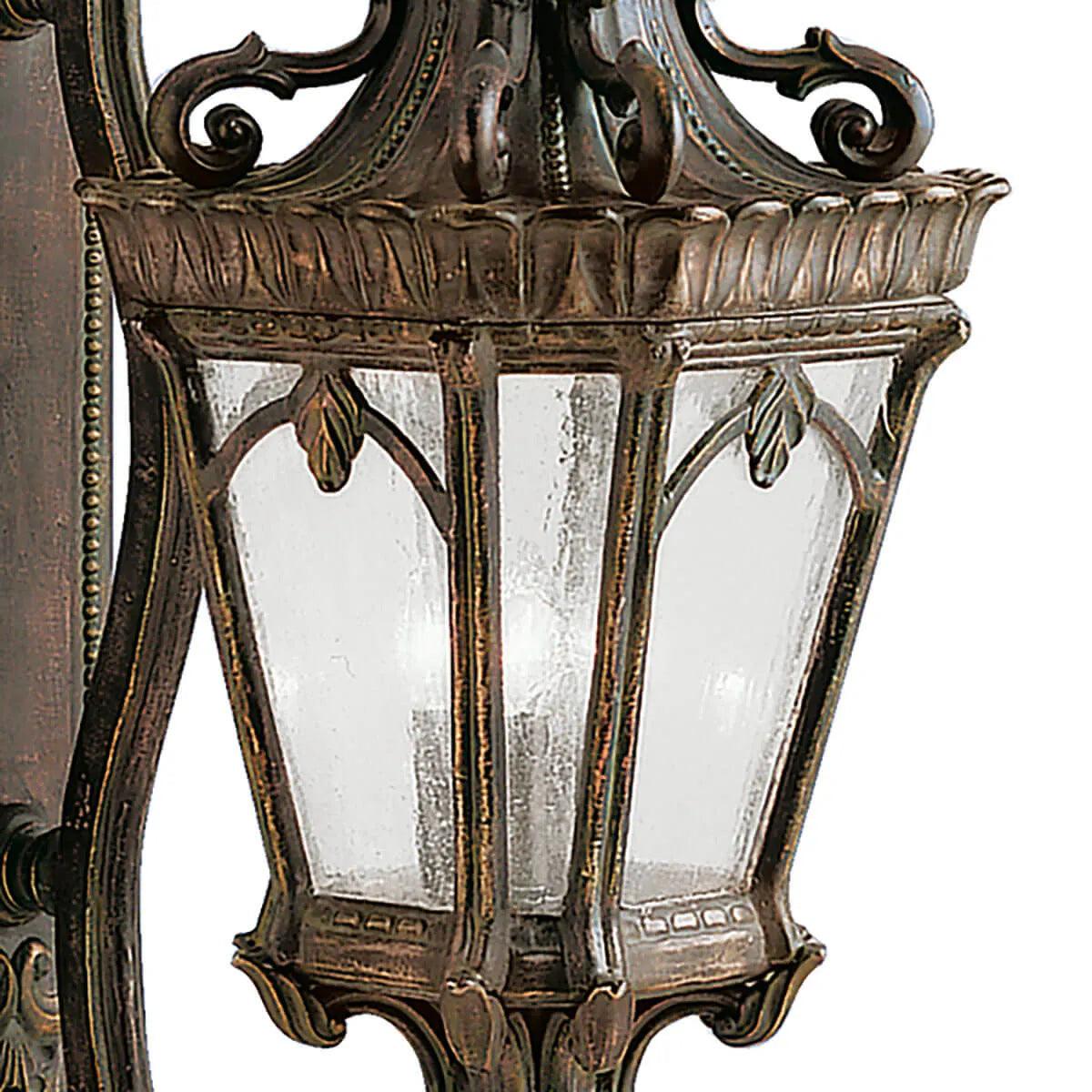 Tournai 38 In 4-Lights Outdoor Wall Light With Clear Seeded Glass, Bronze Finish - Bees Lighting