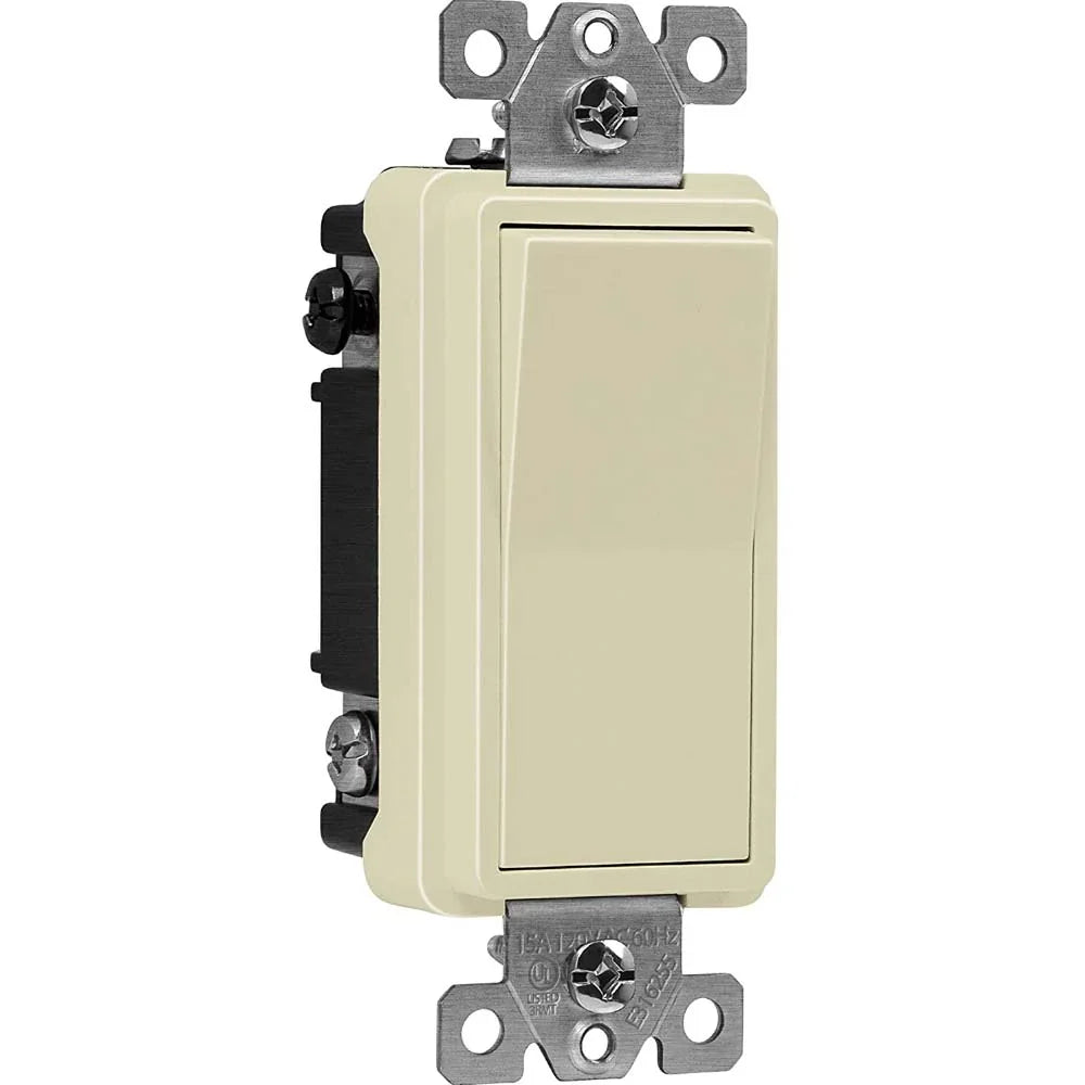 Deco 4-Way 15 Amp Rocker Switch, Ivory - Bees Lighting