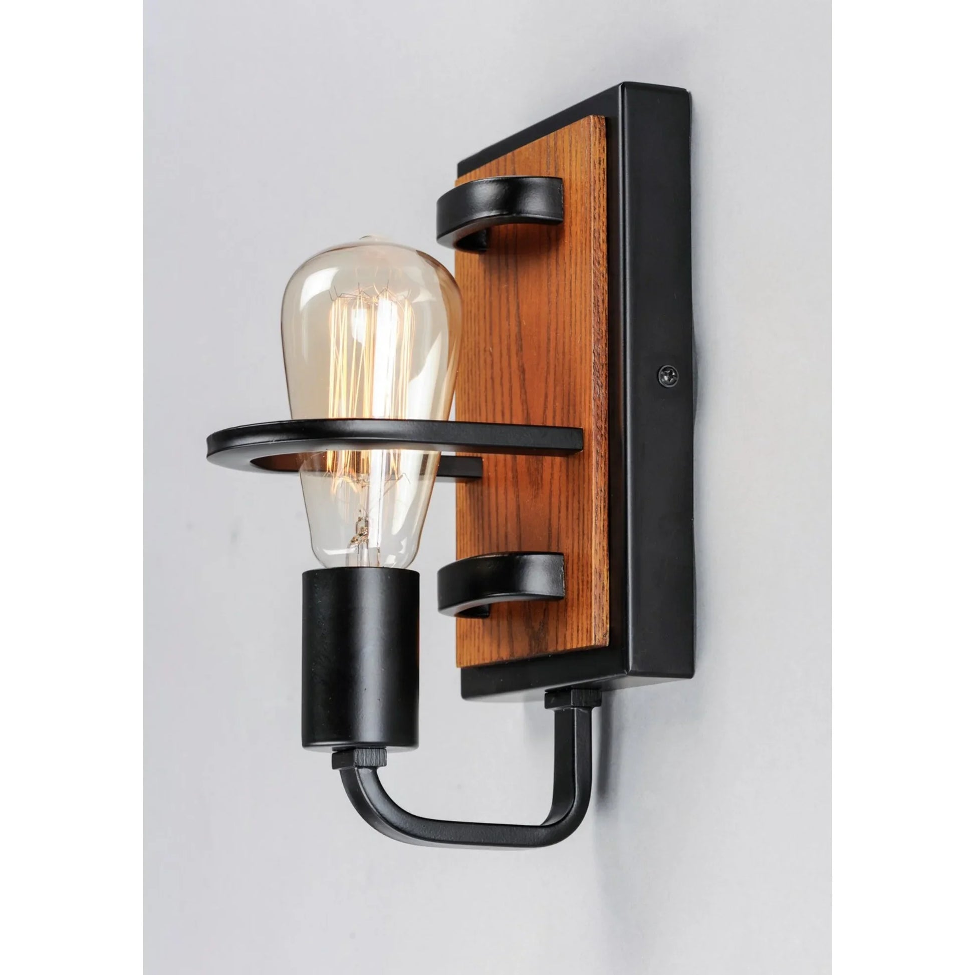 Black Forest 10" Wall Sconce, Black & Ashbury Finish - Bees Lighting