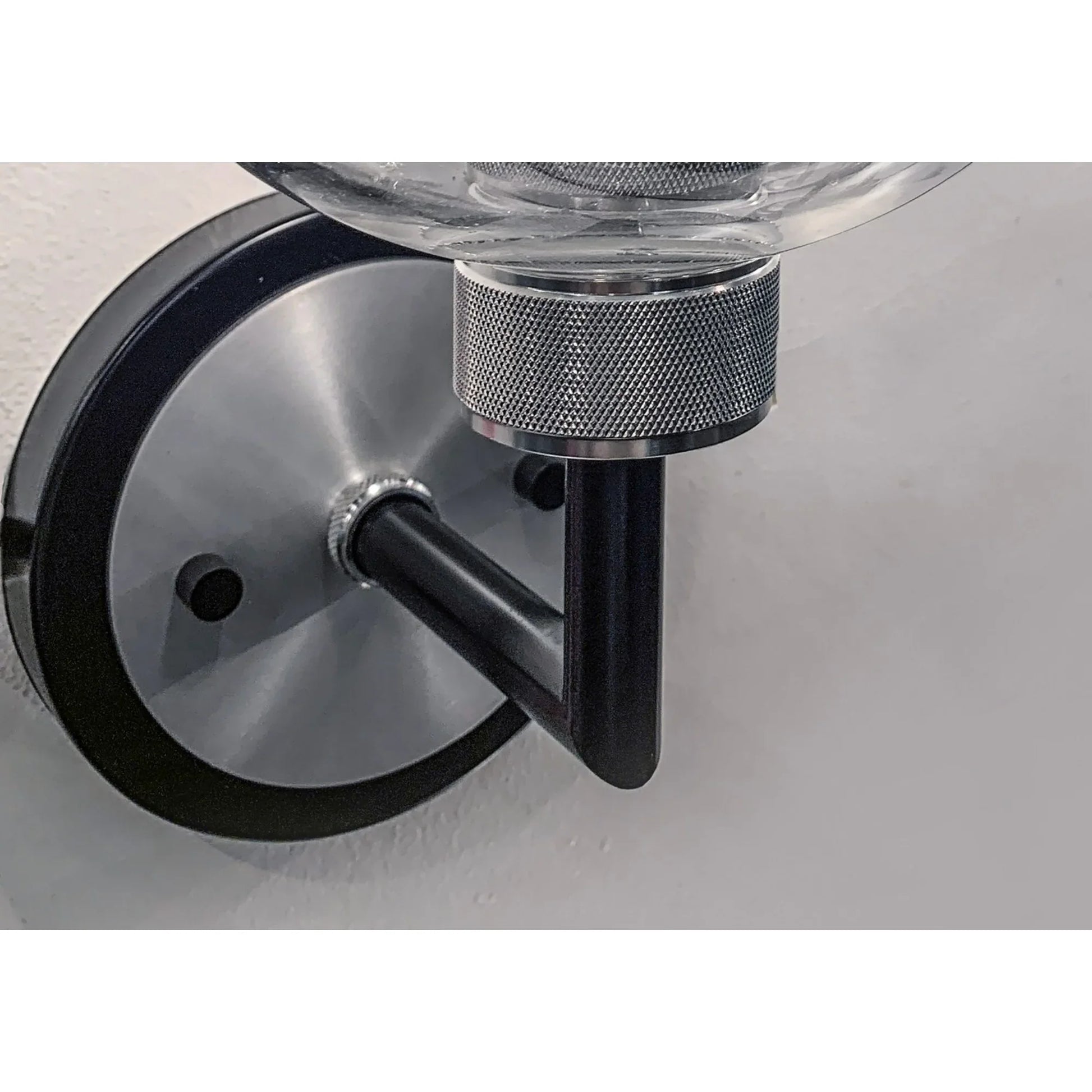 Vessel 12" Bath Vanity, Black & Brushed Aluminum Finish - Bees Lighting