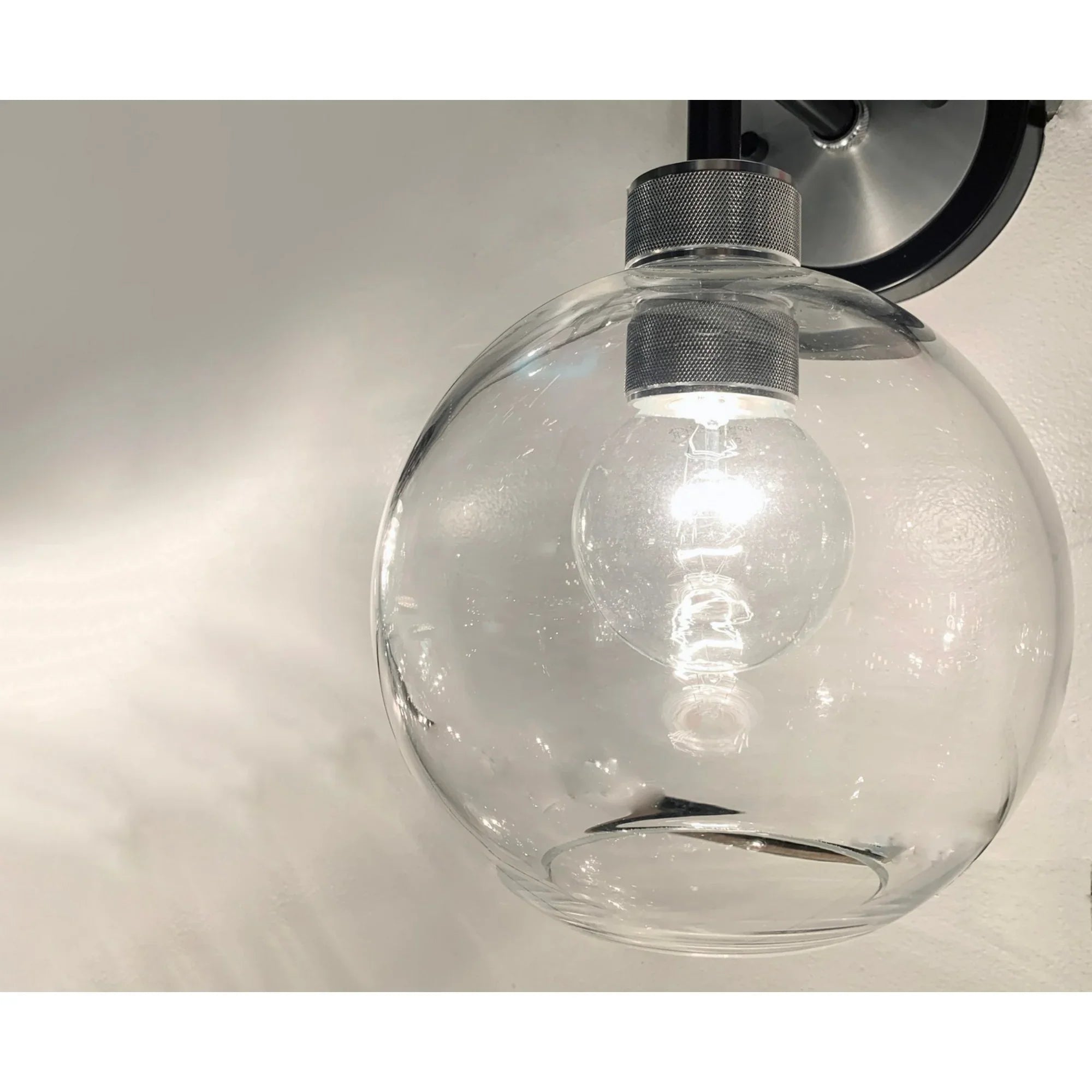 Vessel 27" 3-Light Wall Sconce, Black & Brushed Aluminum Finish - Bees Lighting