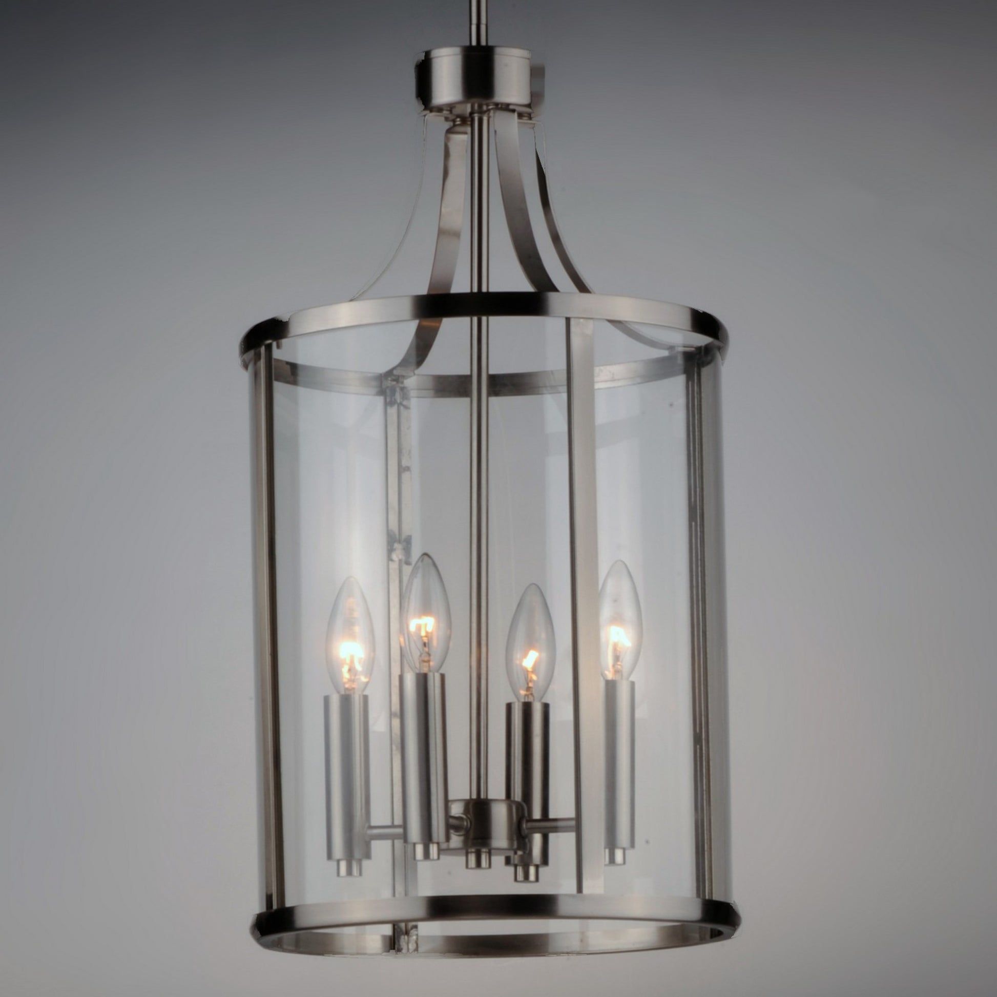 Sentinel 22" 4-Light Pendant, Satin Nickel Finish - Bees Lighting