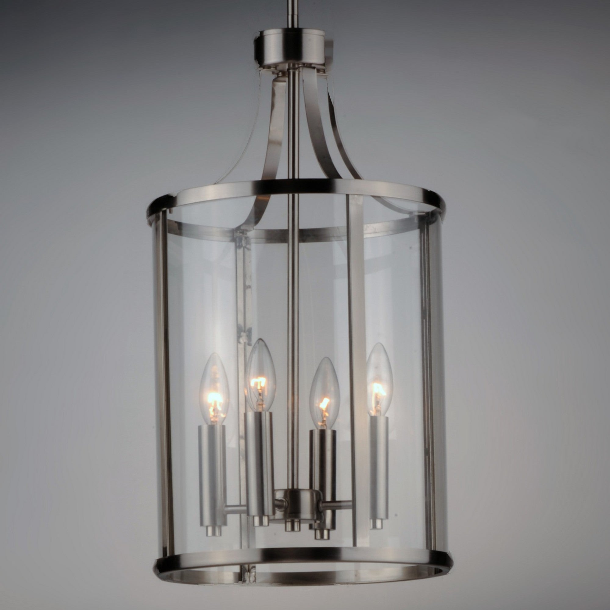 Sentinel 22" 4-Light Pendant, Satin Nickel Finish - Bees Lighting