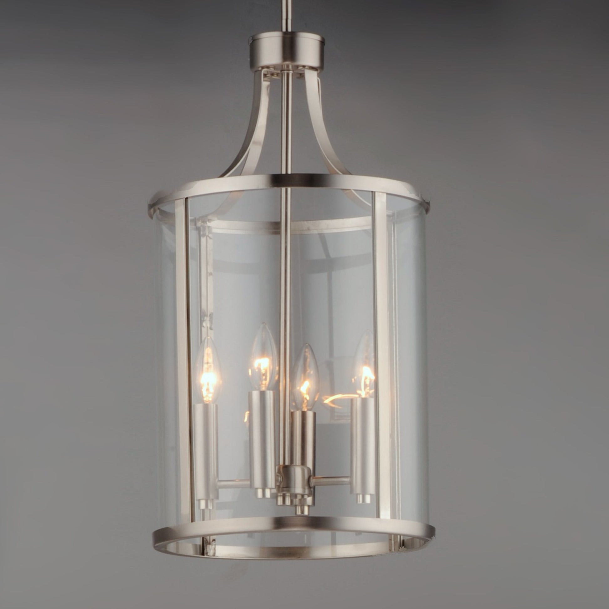 Sentinel 22" 4-Light Pendant, Satin Nickel Finish - Bees Lighting