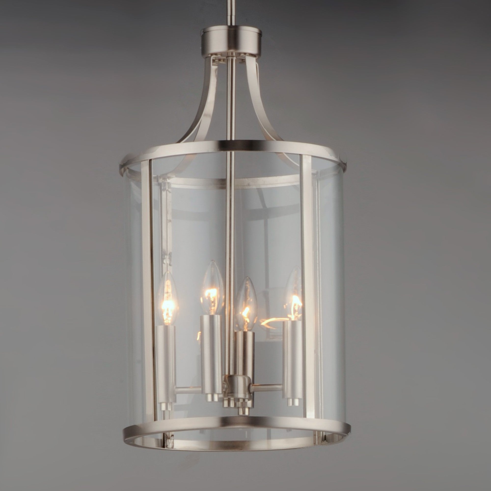 Sentinel 22" 4-Light Pendant, Satin Nickel Finish - Bees Lighting
