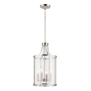 Sentinel 22" 4-Light Pendant, Satin Nickel Finish - Bees Lighting