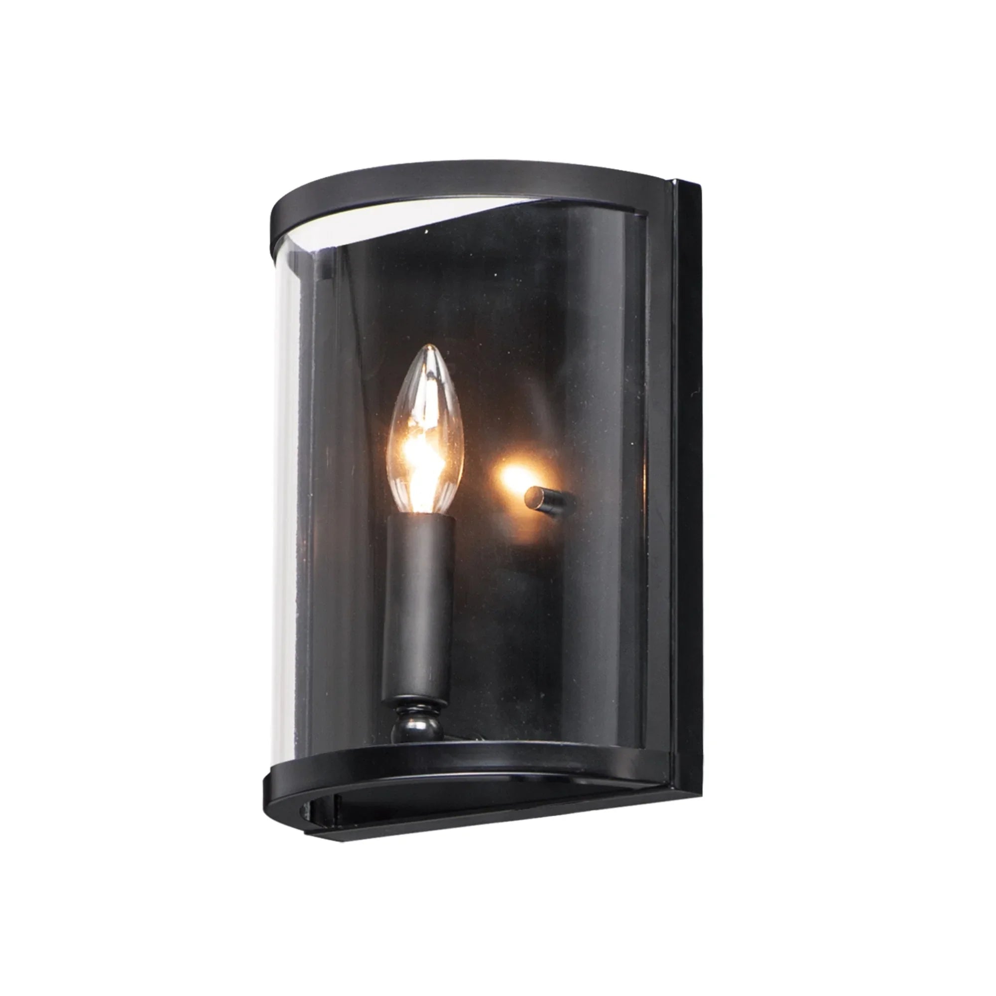 Sentinel 10" Wall Sconce, Black Finish - Bees Lighting