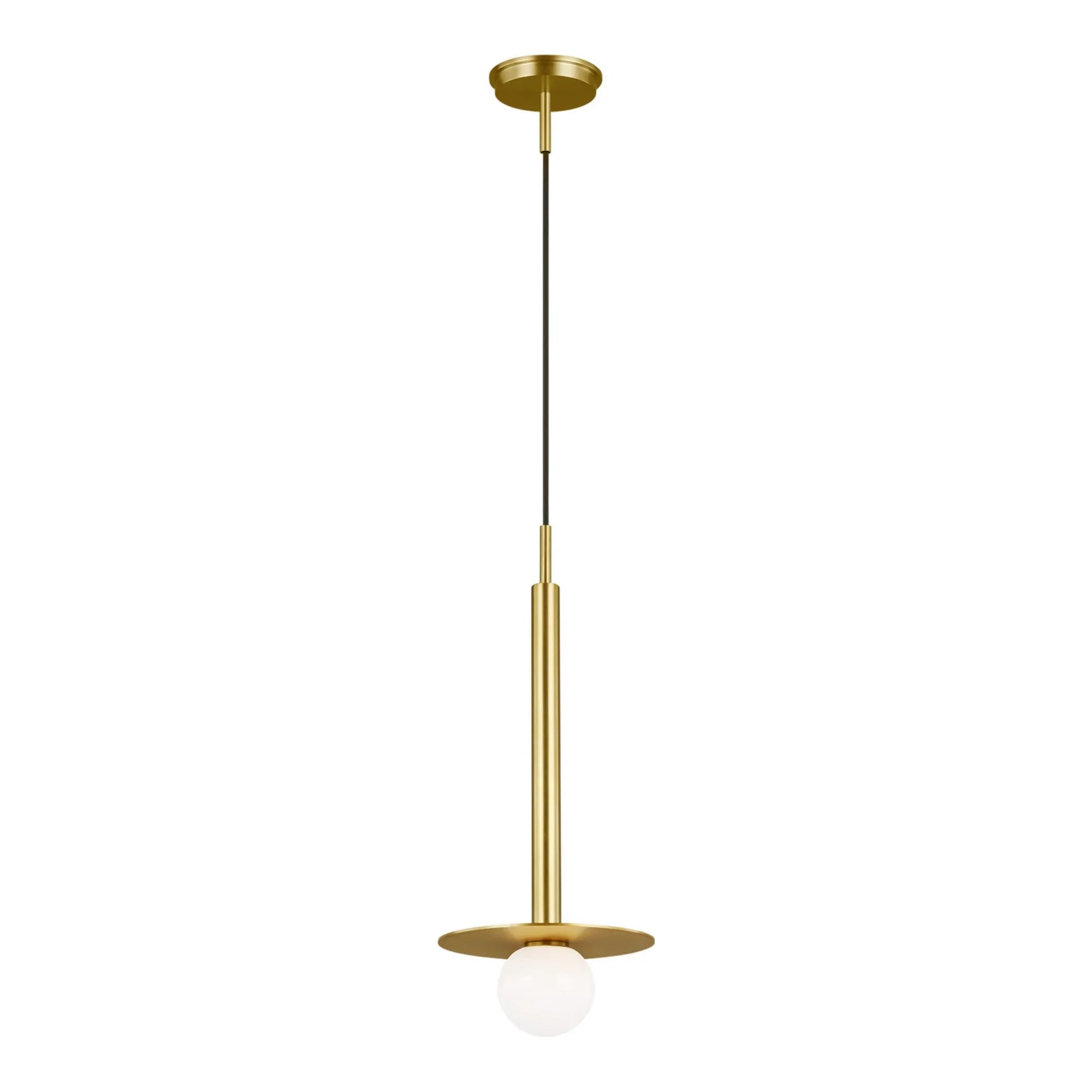 Nodes Short Pendant, Burnished Brass Finish - Bees Lighting