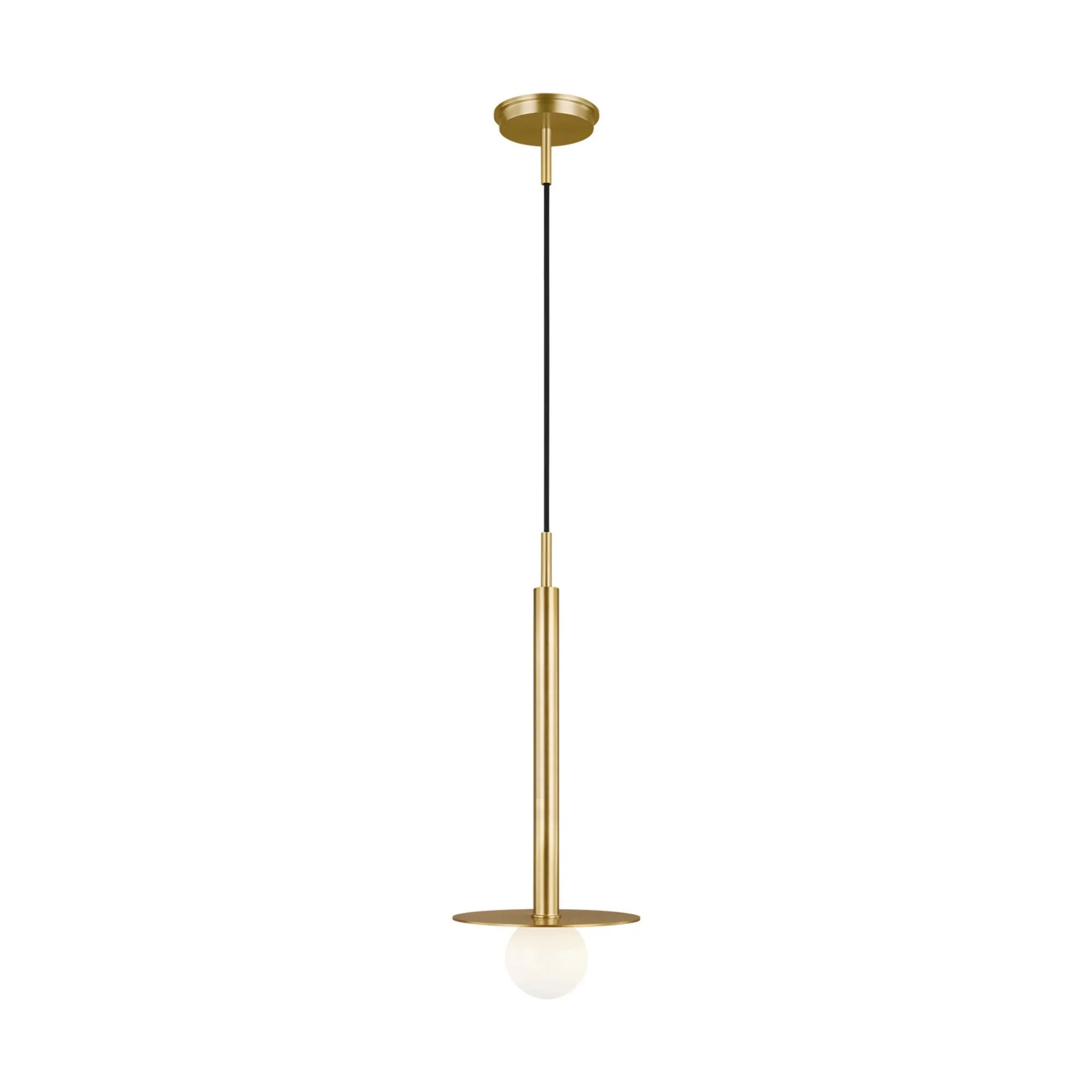Nodes Short Pendant, Burnished Brass Finish - Bees Lighting