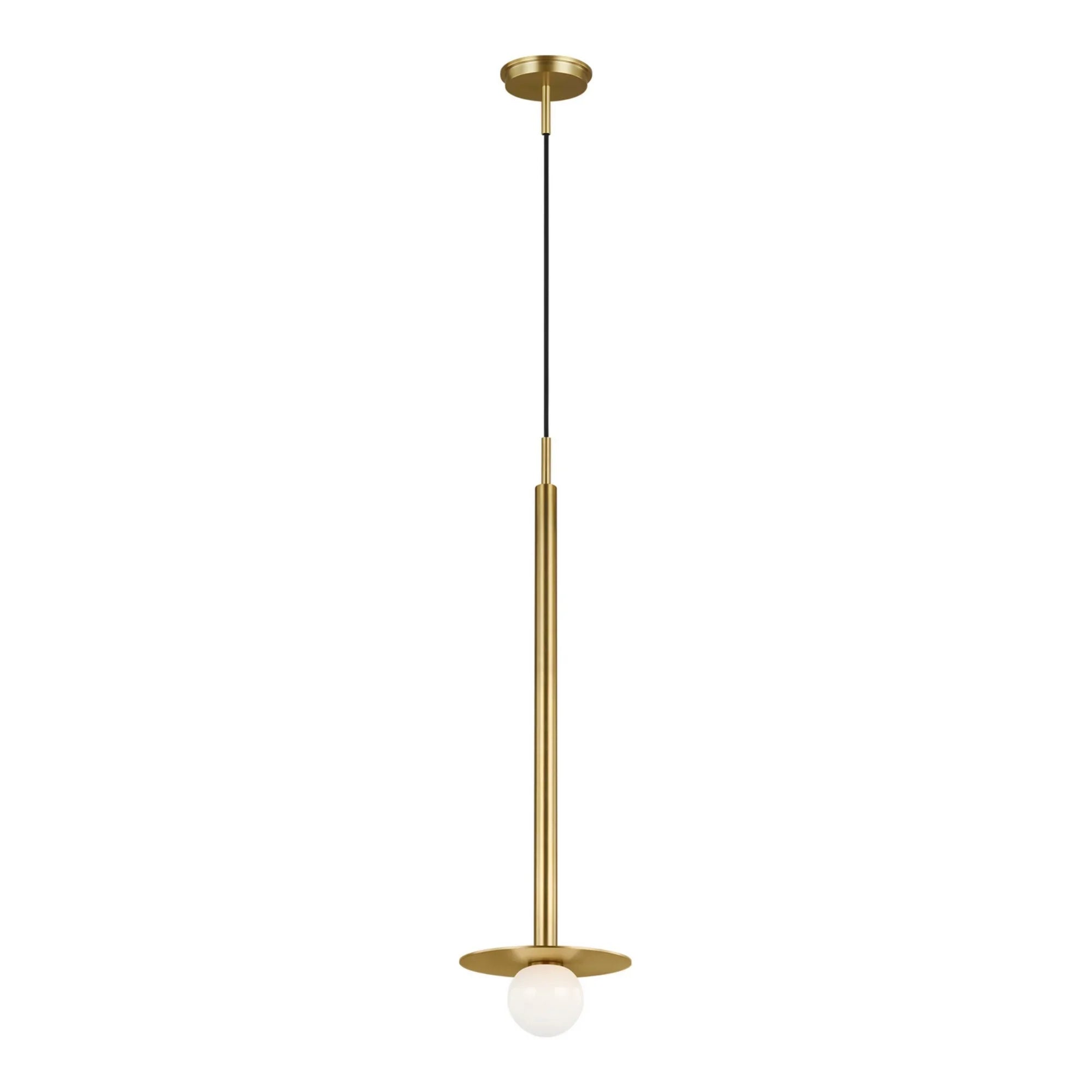 Nodes Tall Pendant, Burnished Brass Finish - Bees Lighting