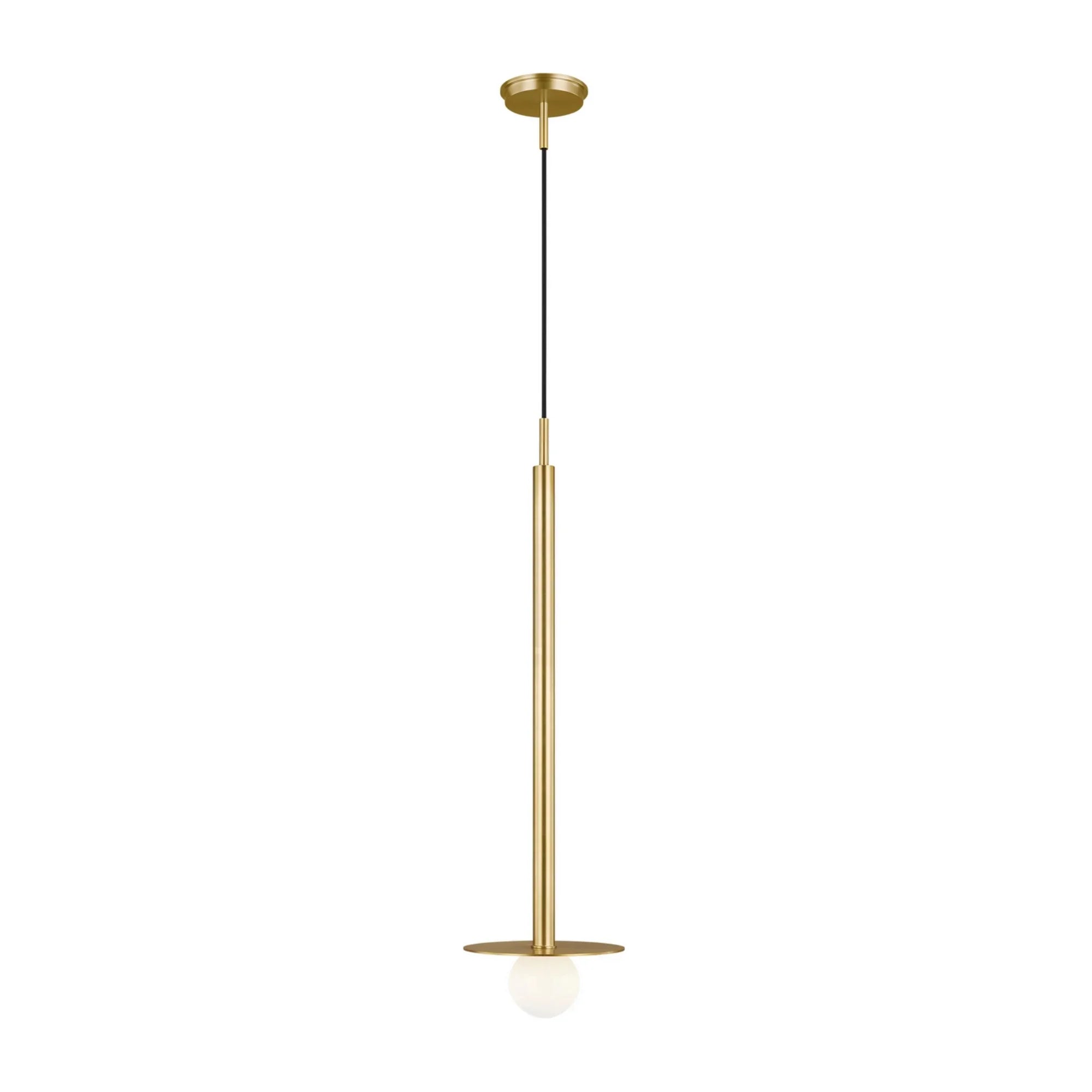 Nodes Tall Pendant, Burnished Brass Finish - Bees Lighting