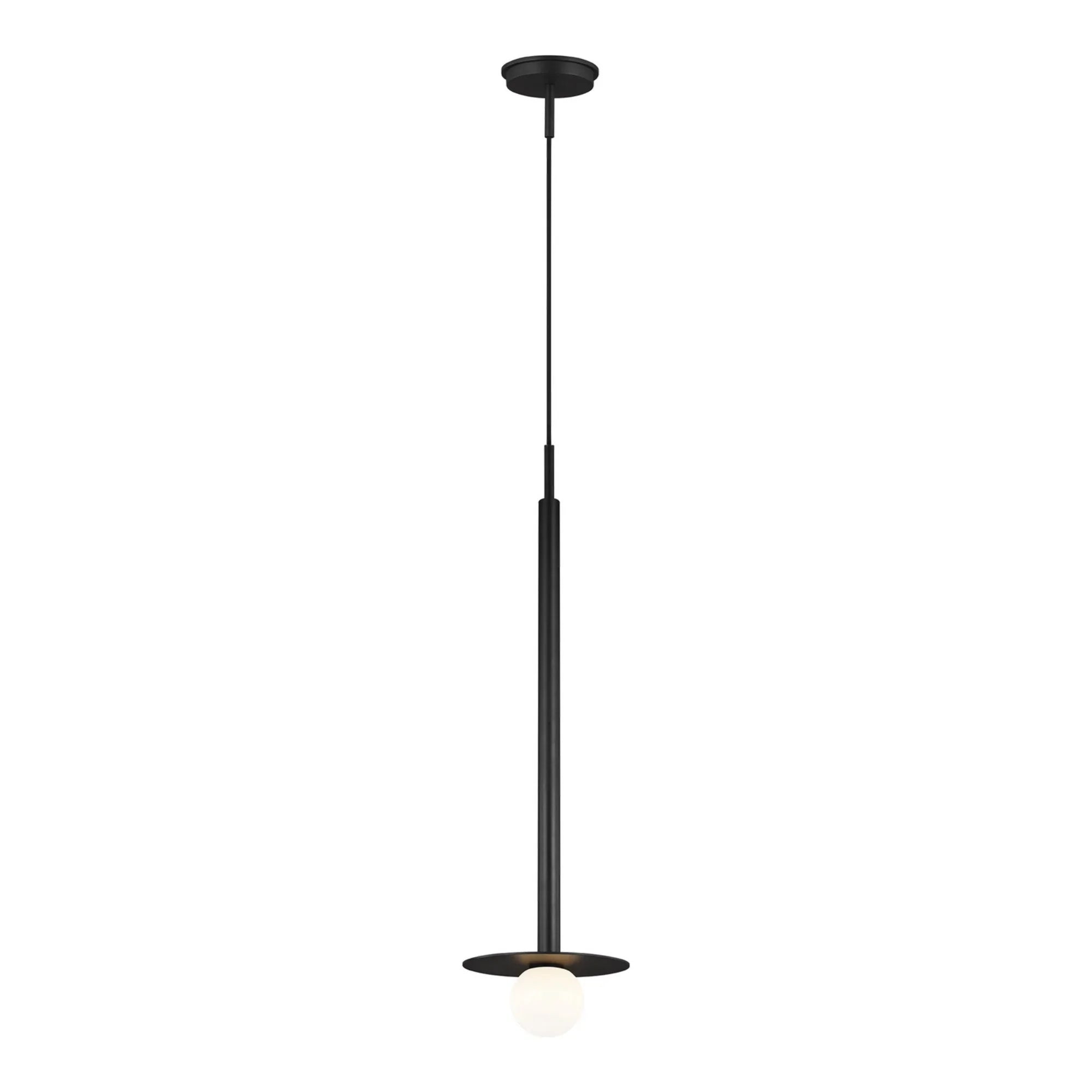 Nodes Tall Pendant, Midnight Black Finish - Bees Lighting