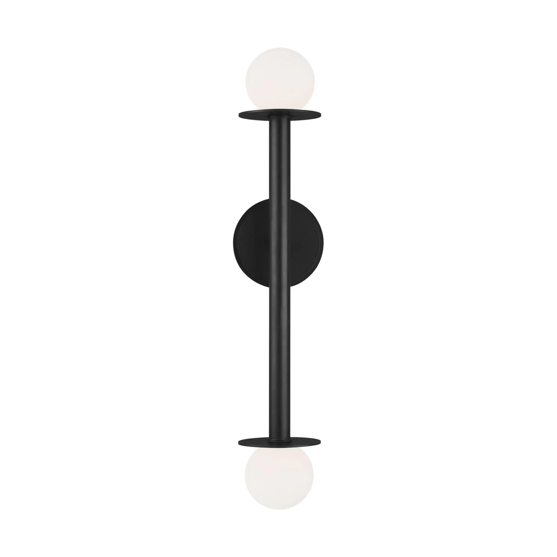 Nodes 24" Double Sconce, Midnight Black Finish - Bees Lighting