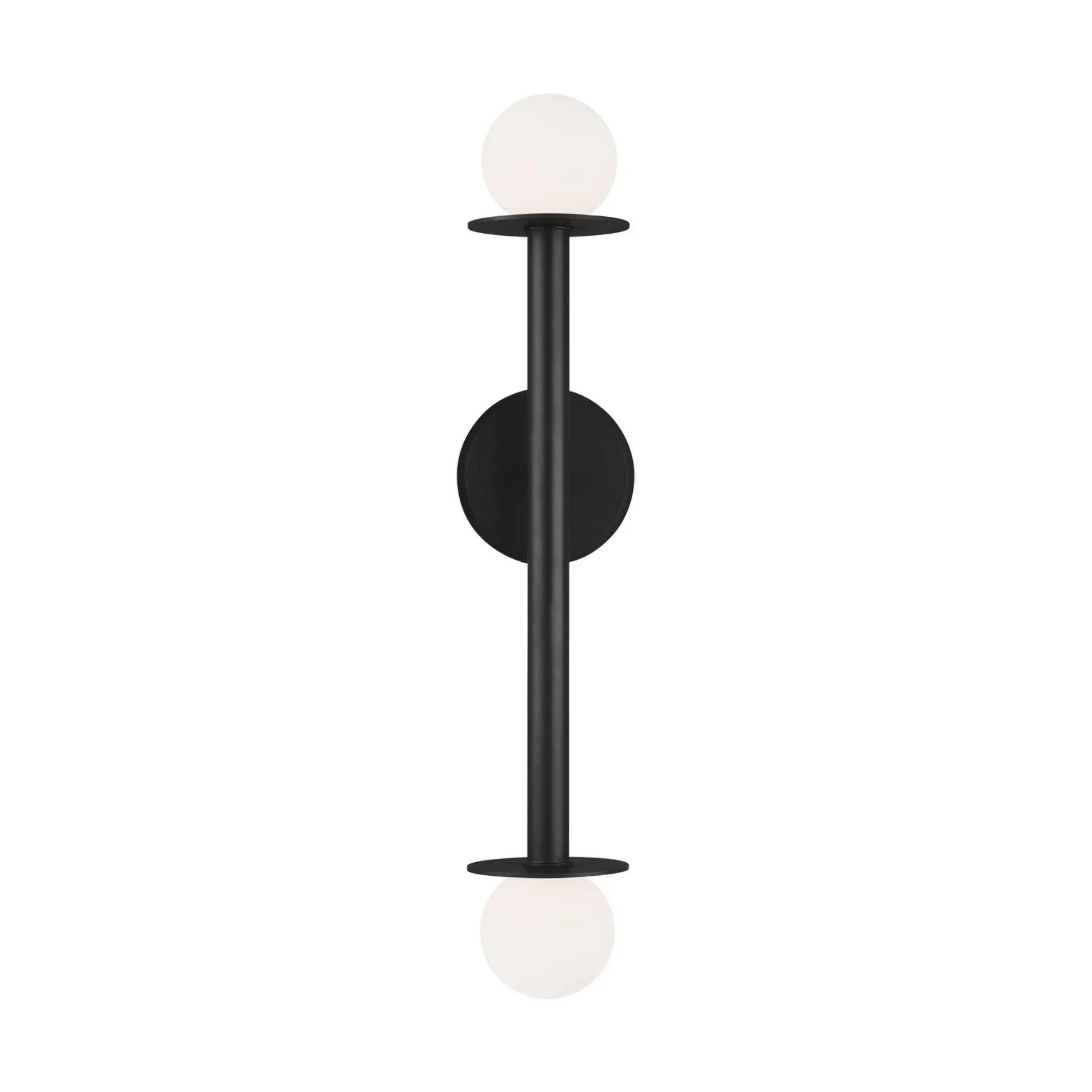 Nodes 24" Double Sconce, Midnight Black Finish - Bees Lighting