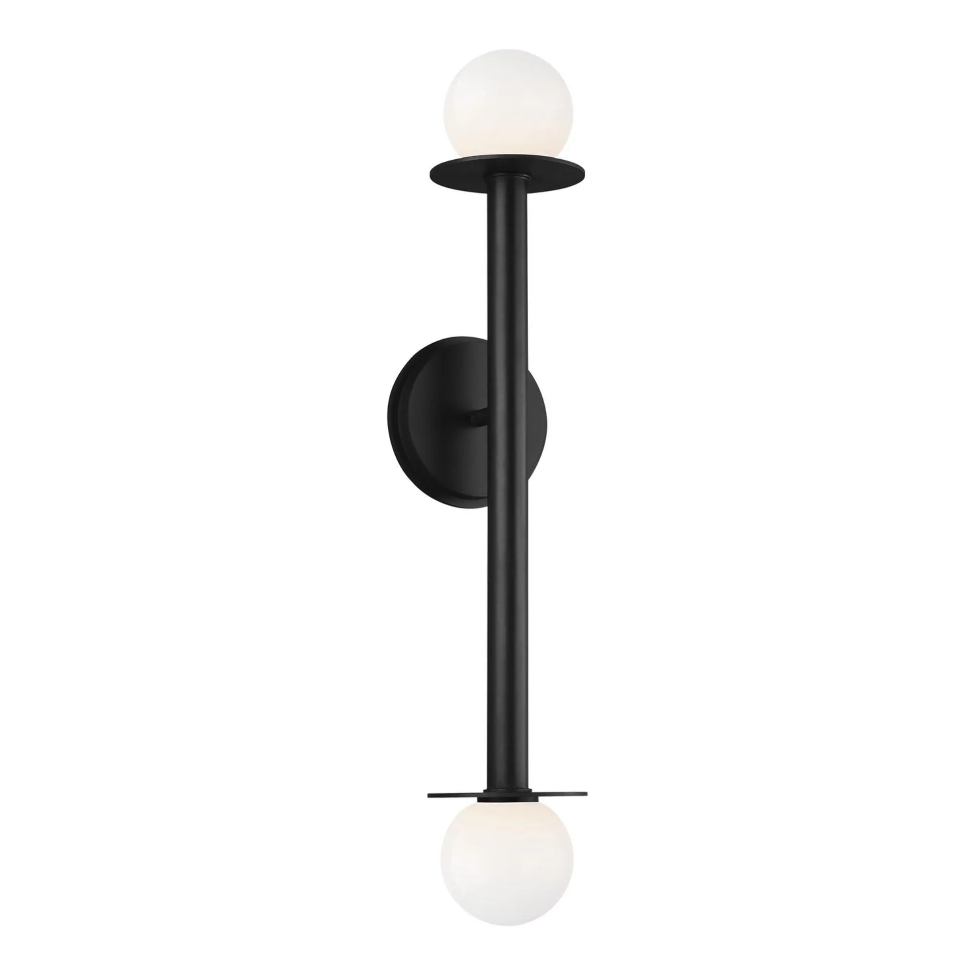 Nodes 24" Double Sconce, Midnight Black Finish - Bees Lighting