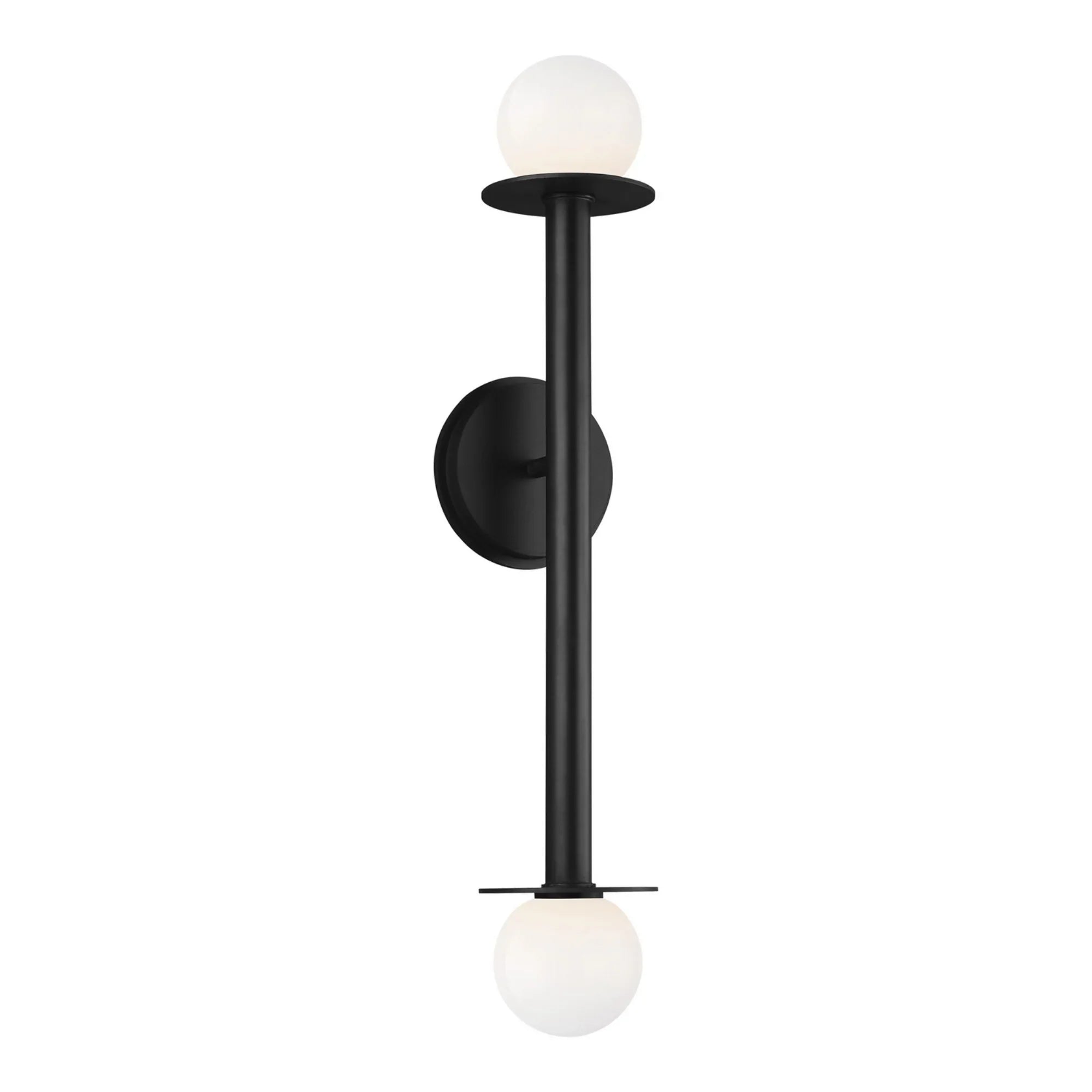 Nodes 24" Double Sconce, Midnight Black Finish - Bees Lighting