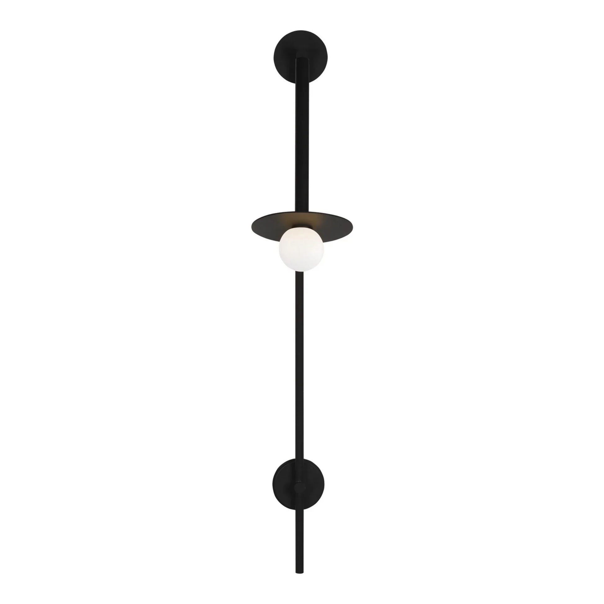 Nodes 48" Large Pivot Sconce, Midnight Black Finish - Bees Lighting