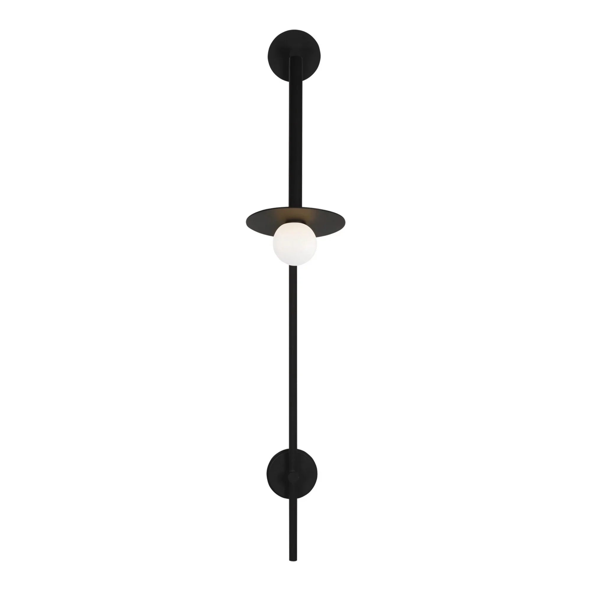 Nodes 48" Large Pivot Sconce, Midnight Black Finish - Bees Lighting
