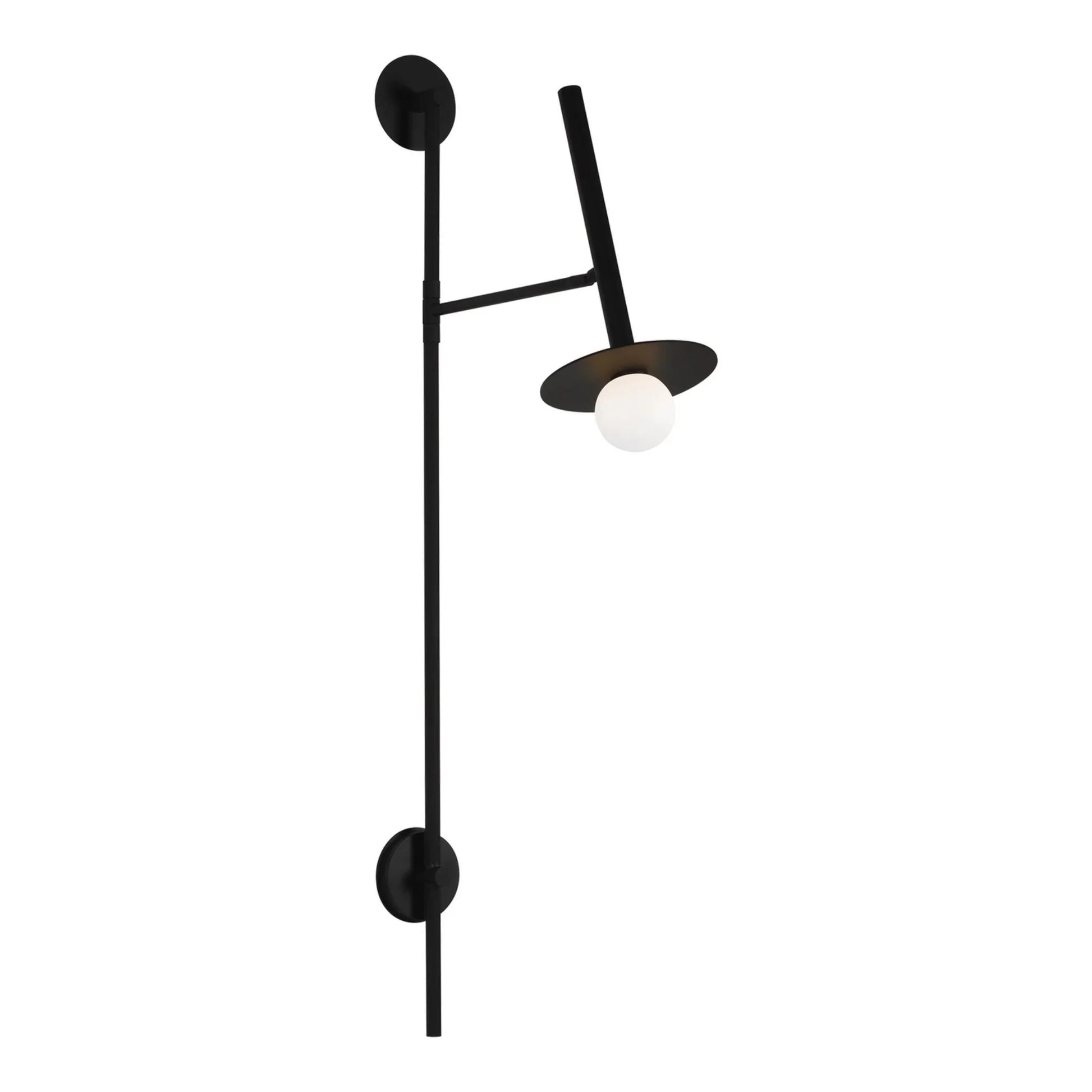 Nodes 48" Large Pivot Sconce, Midnight Black Finish - Bees Lighting