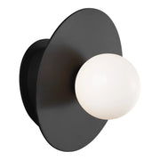Nodes 8" Angled Sconce, Midnight Black Finish - Bees Lighting