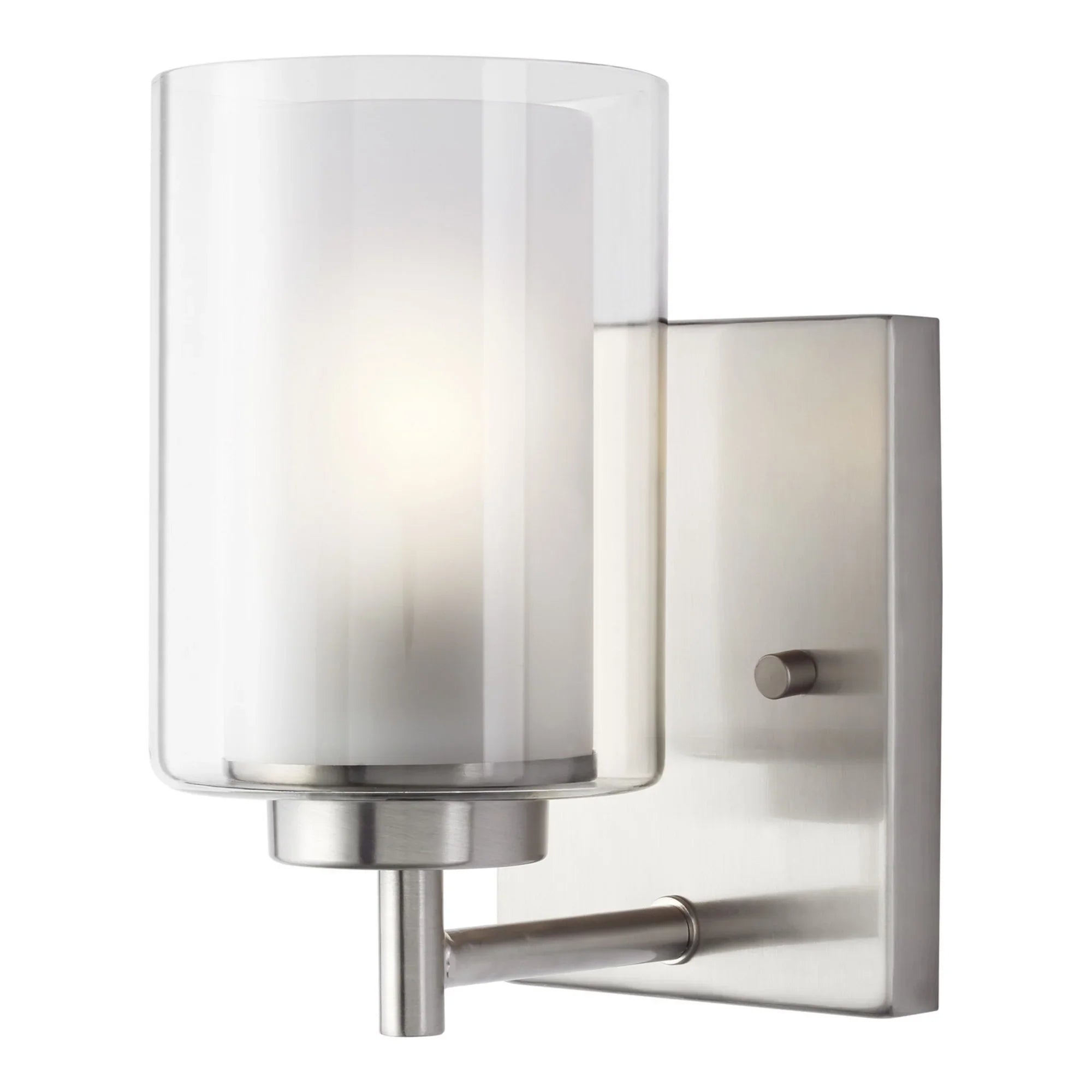Elmwood Park 8" Bath Sconce, Brushed Nickel Finish - Bees Lighting