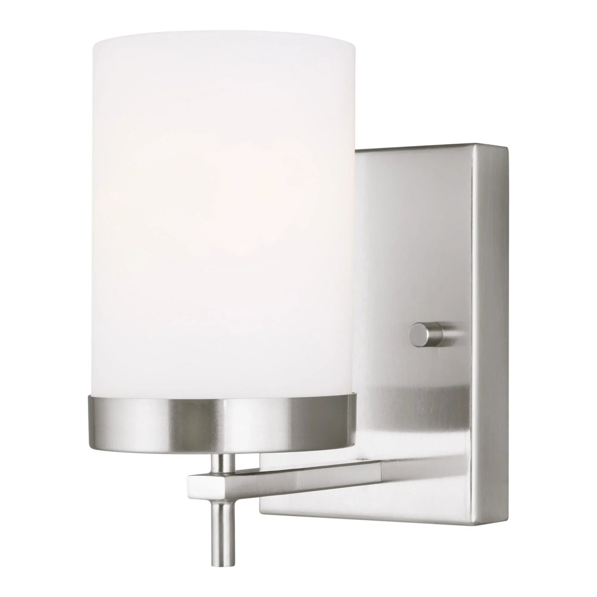 Zire 8" Bath Sconce, Brushed Nickel Finish - Bees Lighting