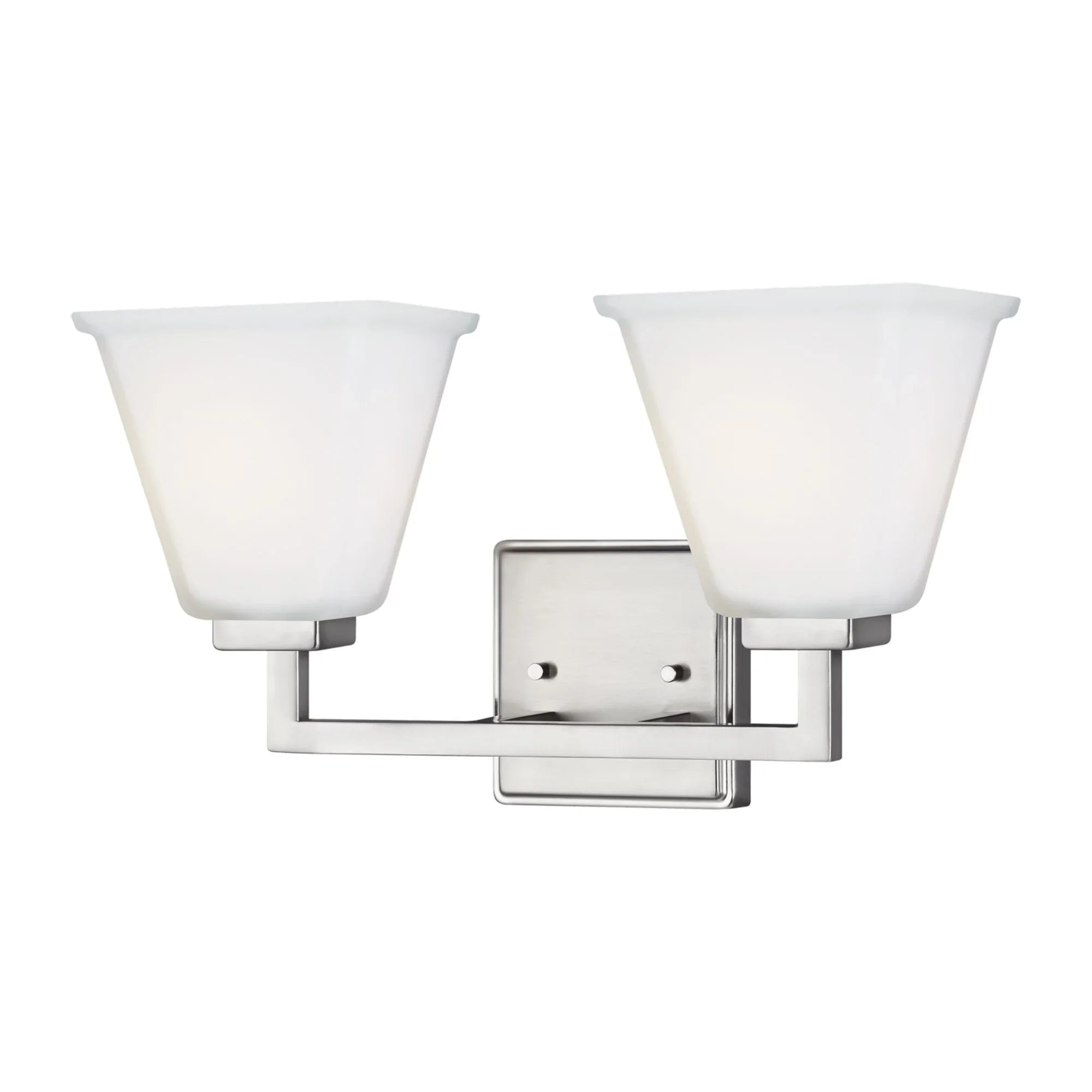 Ellis Harper 16" 2-Light LED Bathroom Vanity, Brushed Nickel Finish - Bees Lighting