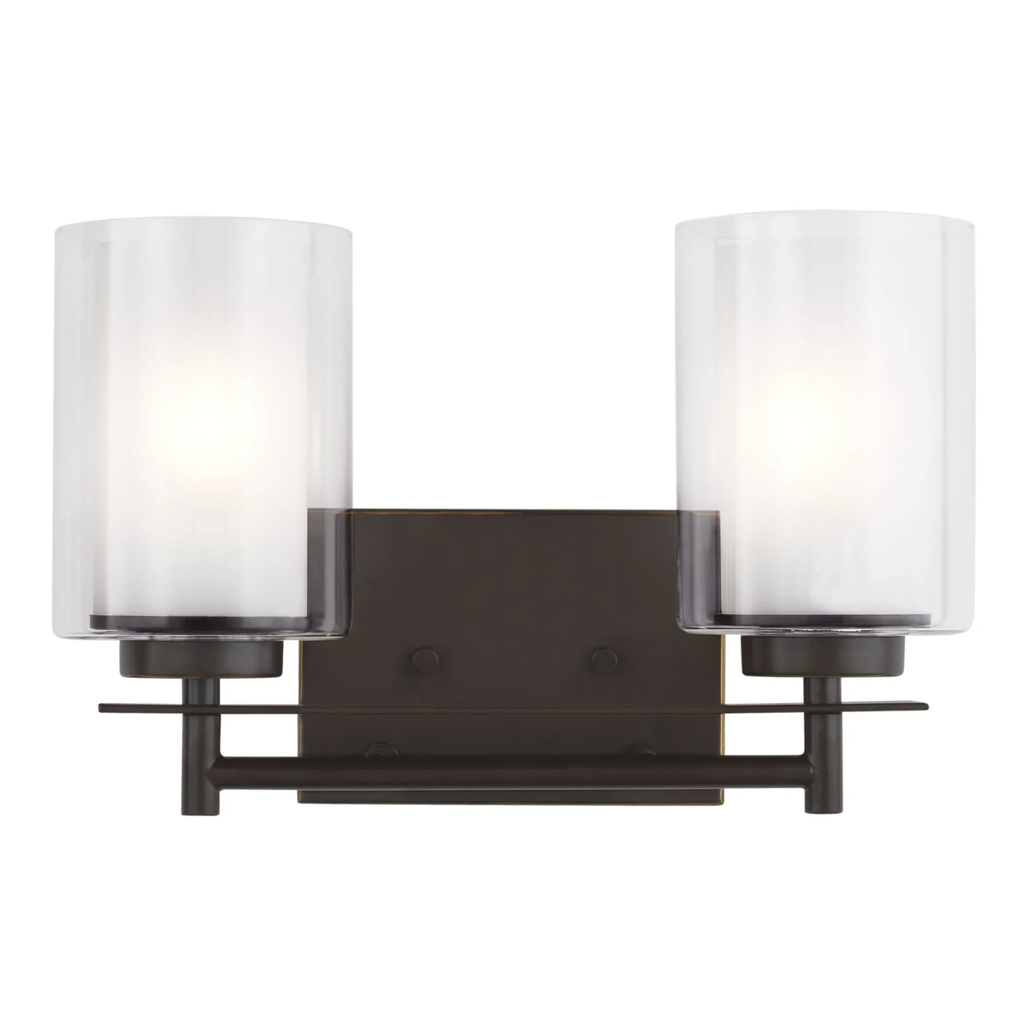 Elmwood Park 13" 2-Light LED Bathroom Vanity, Bronze Finish - Bees Lighting