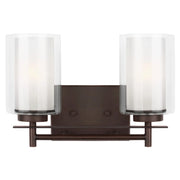 Elmwood Park 13" 2-Light LED Bathroom Vanity, Bronze Finish - Bees Lighting