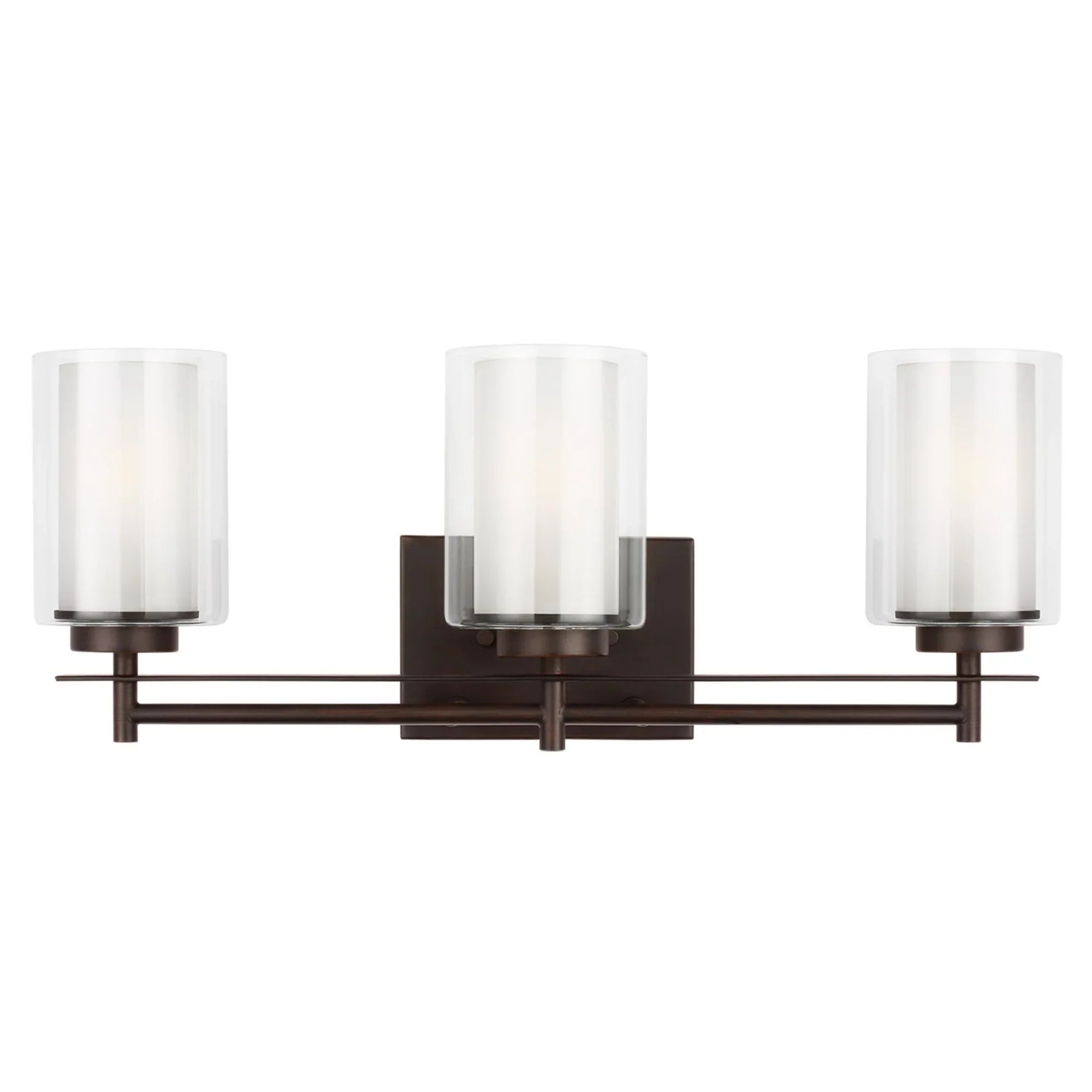 Elmwood Park 22" 3-Light Bathroom Vanity, Bronze Finish - Bees Lighting