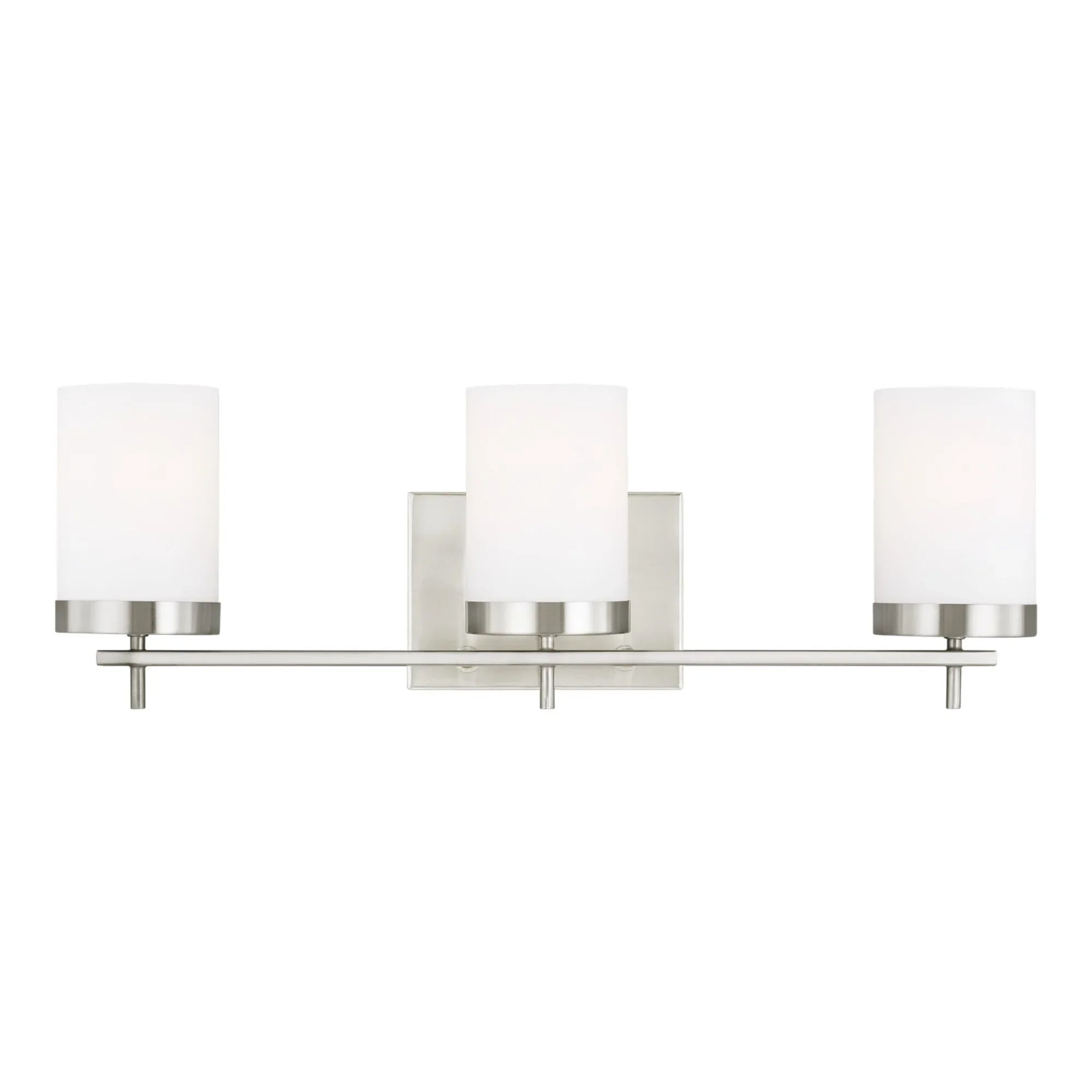 Zire 24" 3-Light Bathroom Vanity, Brushed Nickel Finish - Bees Lighting