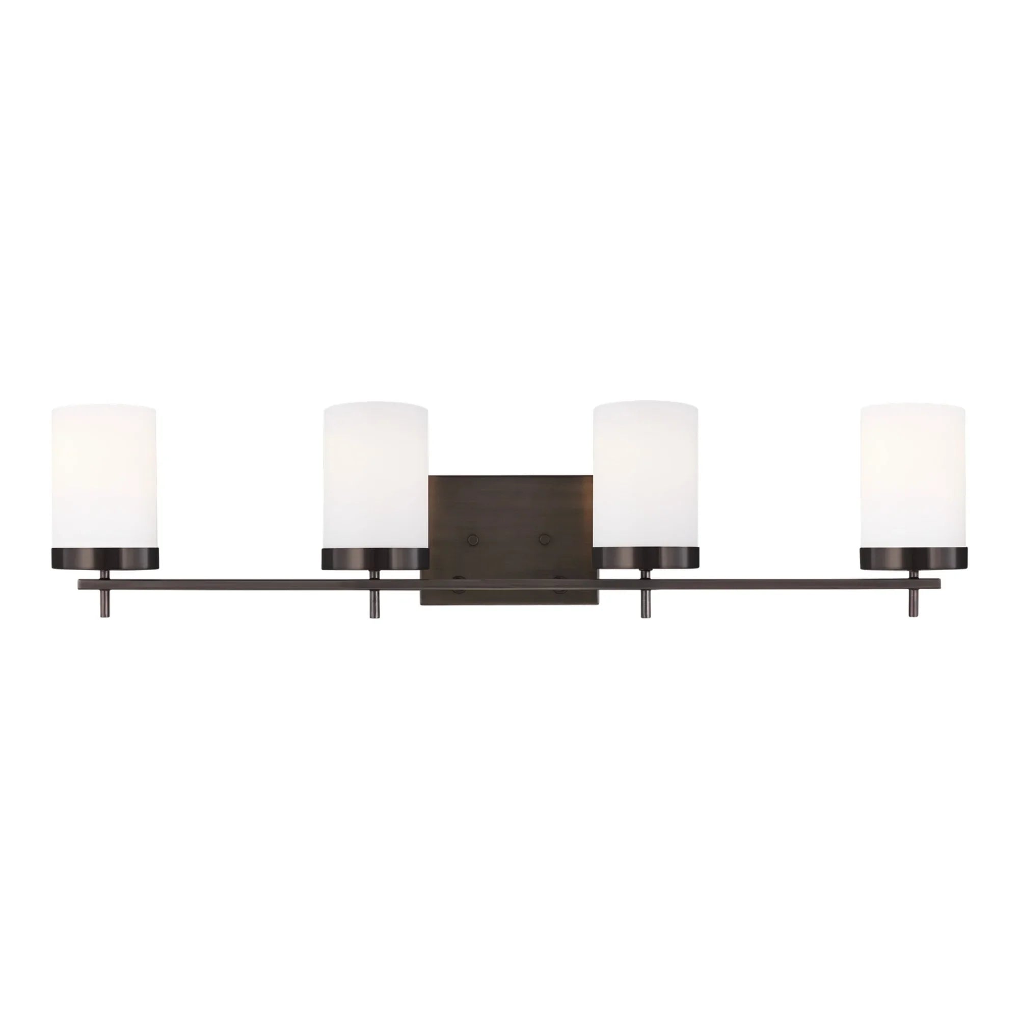 Zire 34" 4-Light Bathroom Vanity, Brushed Oil Rubbed Bronze Finish - Bees Lighting