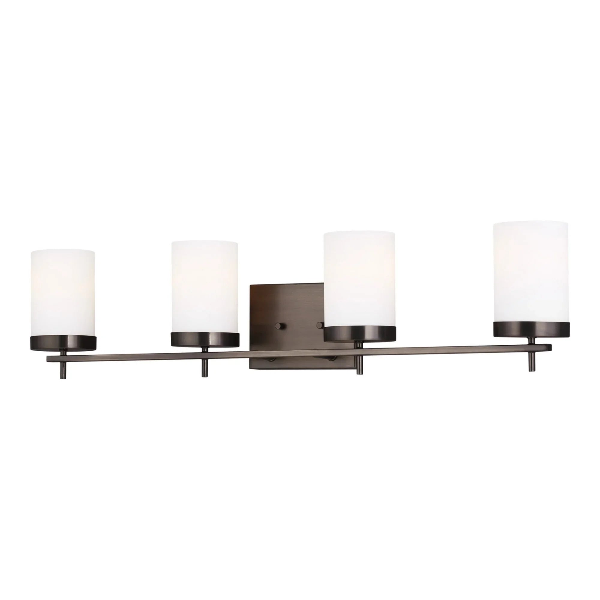 Zire 34" 4-Light Bathroom Vanity, Brushed Oil Rubbed Bronze Finish - Bees Lighting