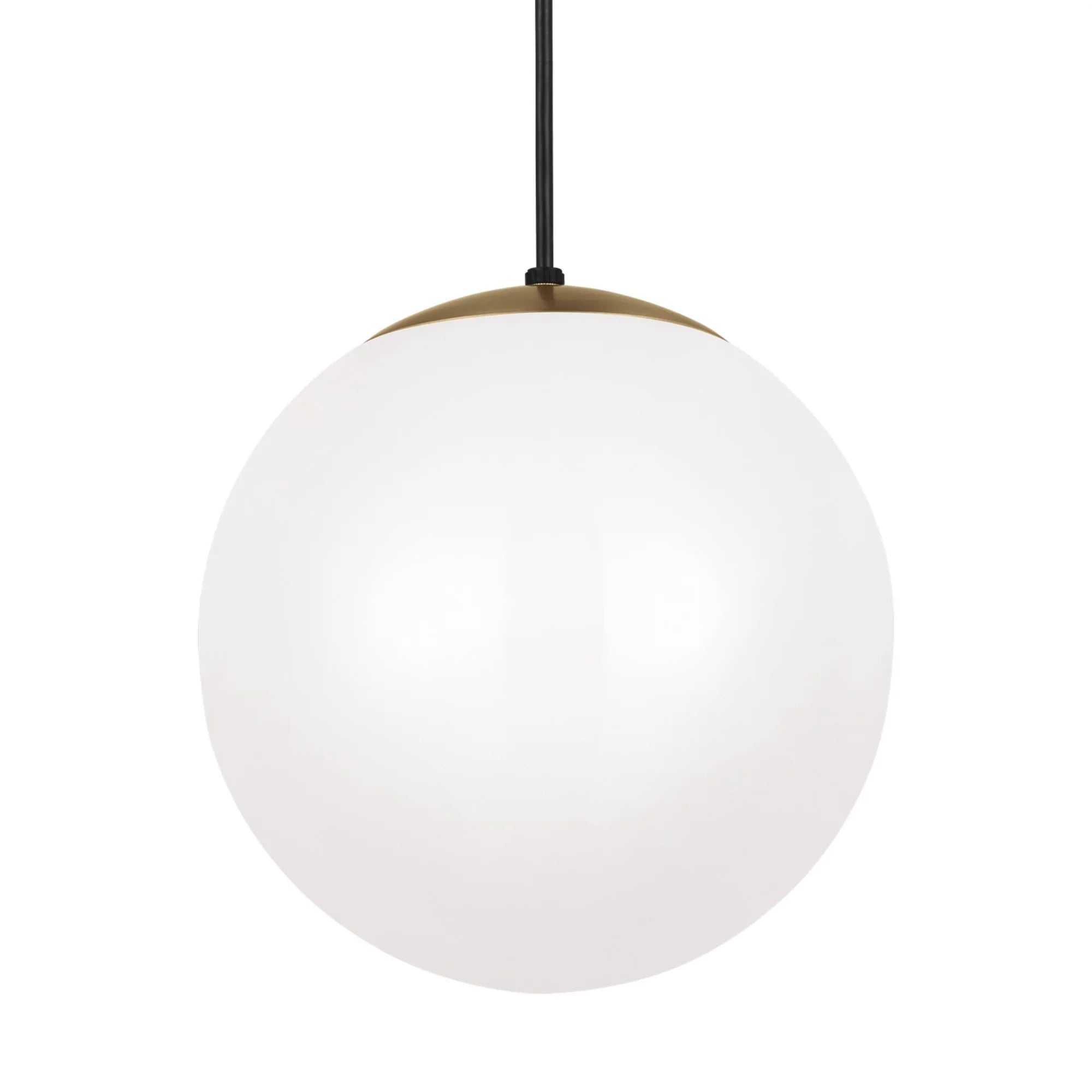 Leo Hanging Globe 12" Large Pendant, Satin Brass Finish - Bees Lighting