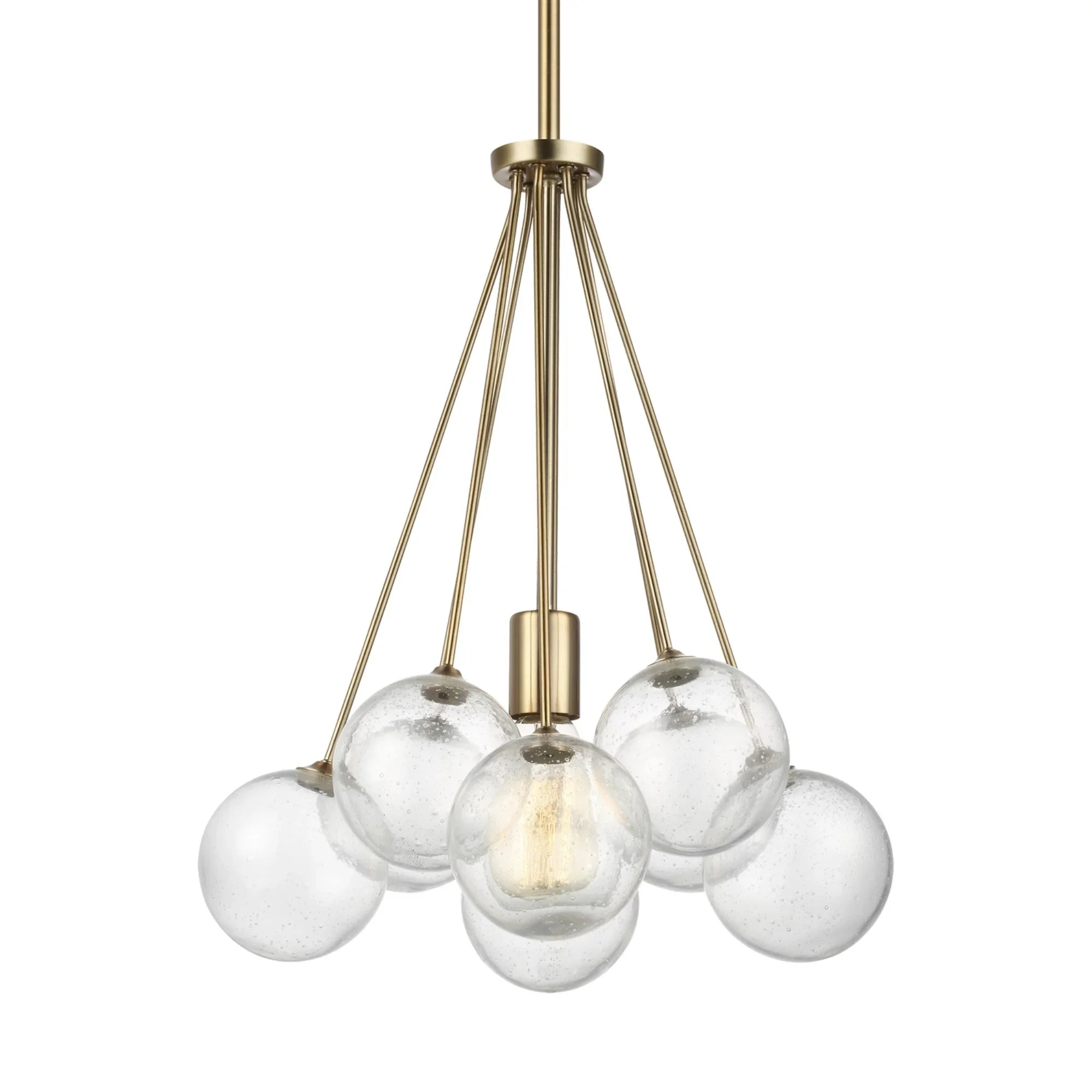 Bronzeville 14" Pendant, Satin Brass Finish - Bees Lighting