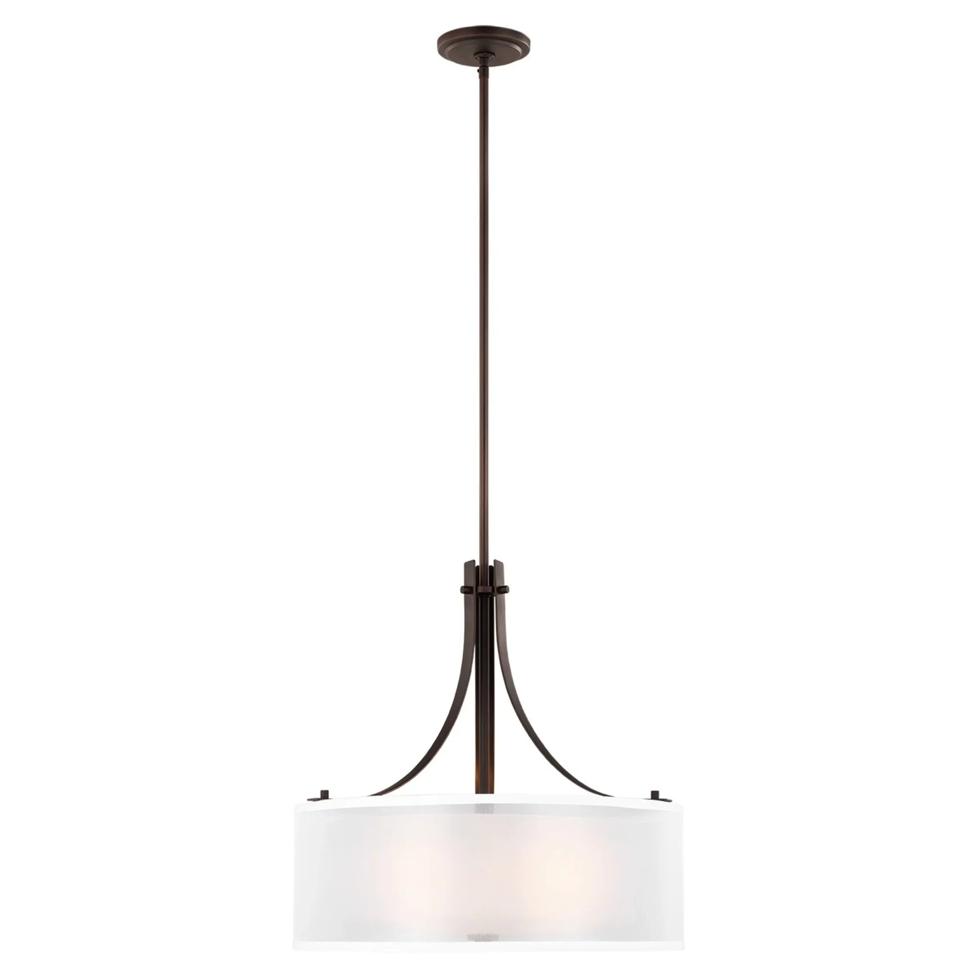 Elmwood Park 19" 3-Light Pendant, Bronze Finish - Bees Lighting