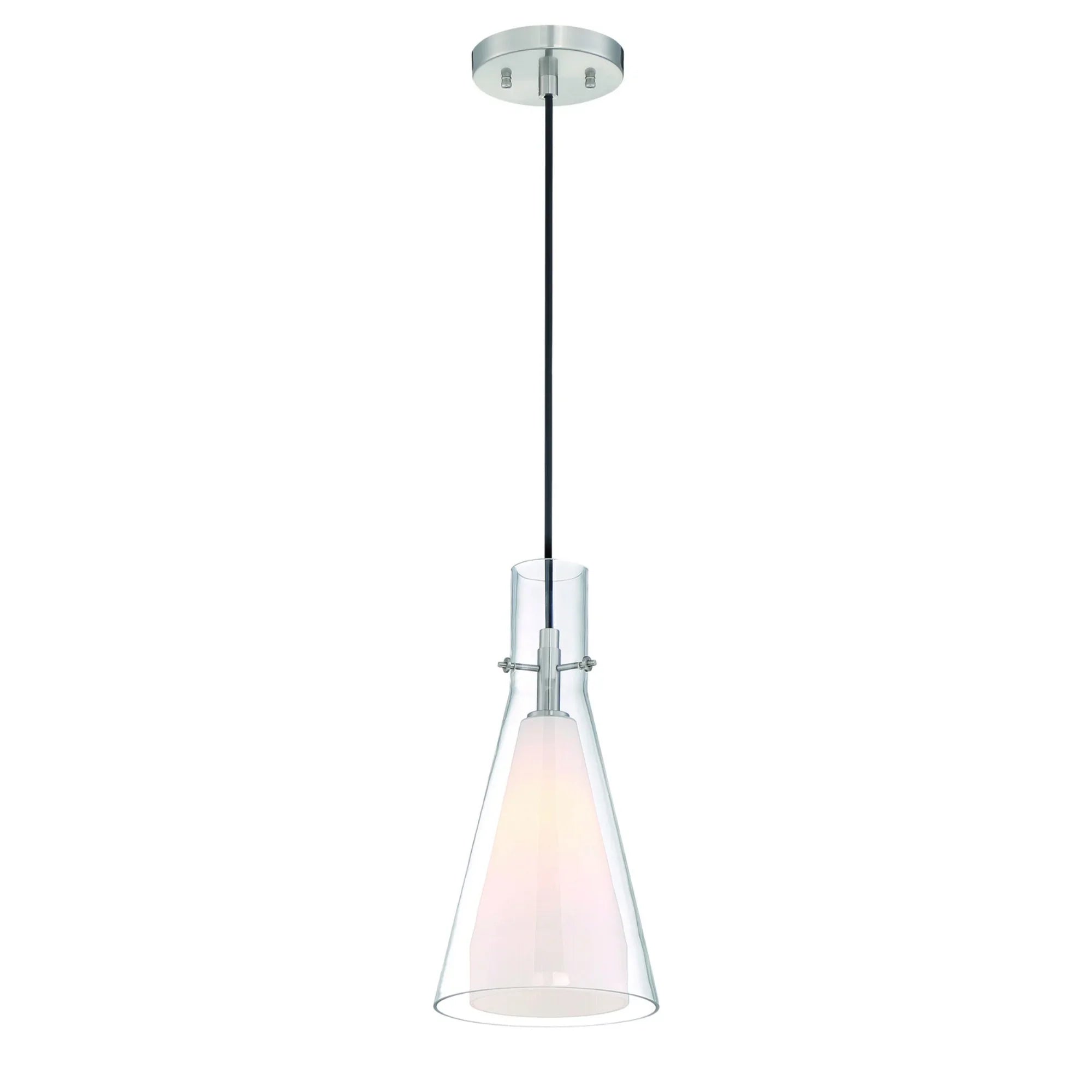 Taper 7" Pendant, Brushed Nickel Finish - Bees Lighting