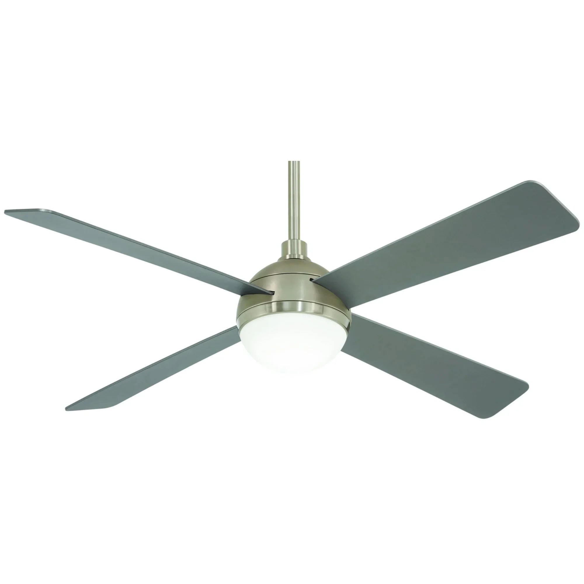 Orb LED 54" Steel & Nickel Ceiling Fan with Remote - Bees Lighting