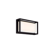 Framed 14" LED Outdoor Wall Sconce, Black Finish - Bees Lighting