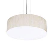 Anton 12" LED Pendant, Satin Nickel & Jute Finish - Bees Lighting
