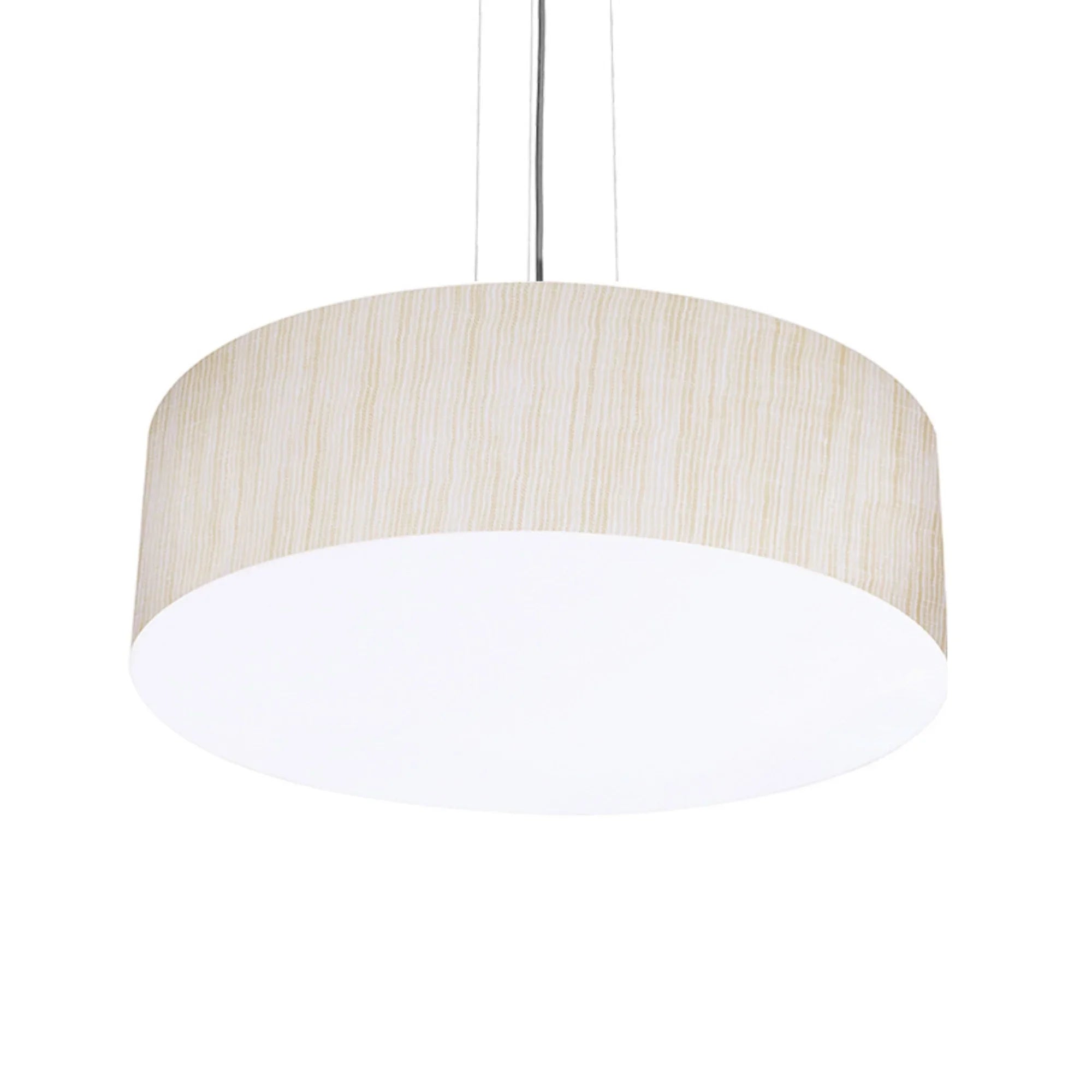 Anton 12" LED Pendant, Satin Nickel & Jute Finish - Bees Lighting